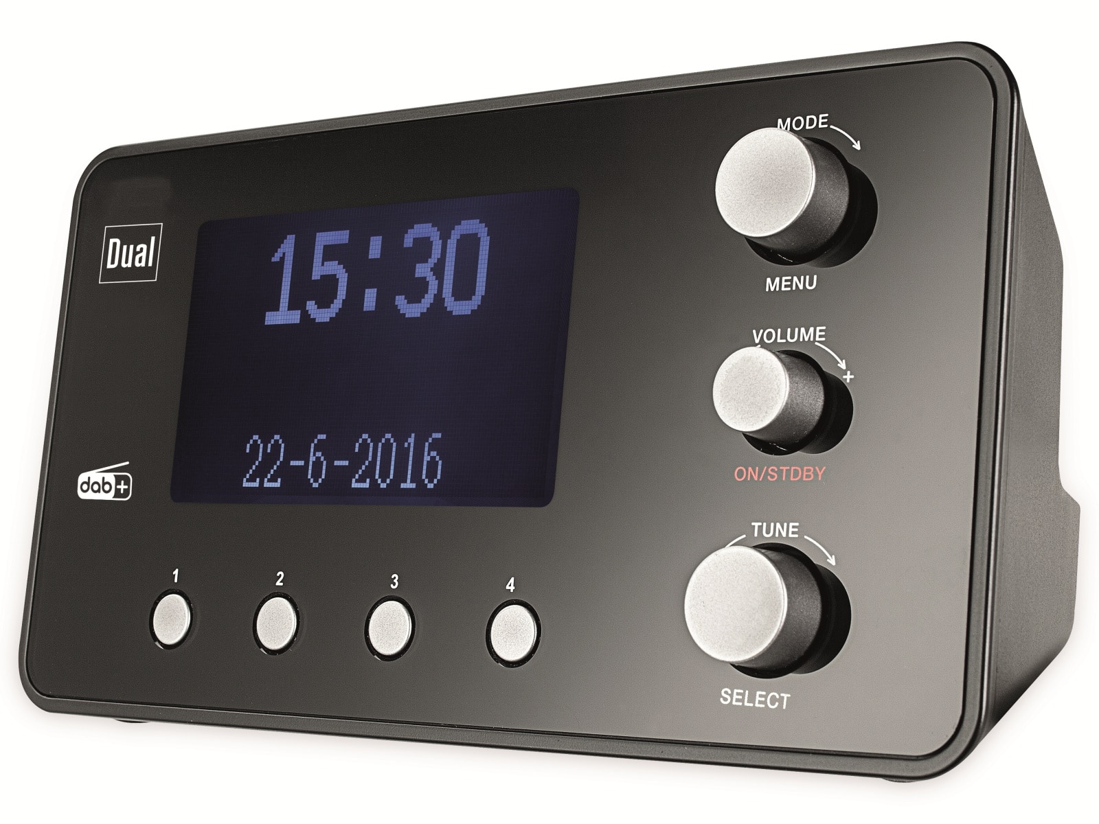 Dual DAB+/UKW Radiowecker DAB CR 25.1, schwarz