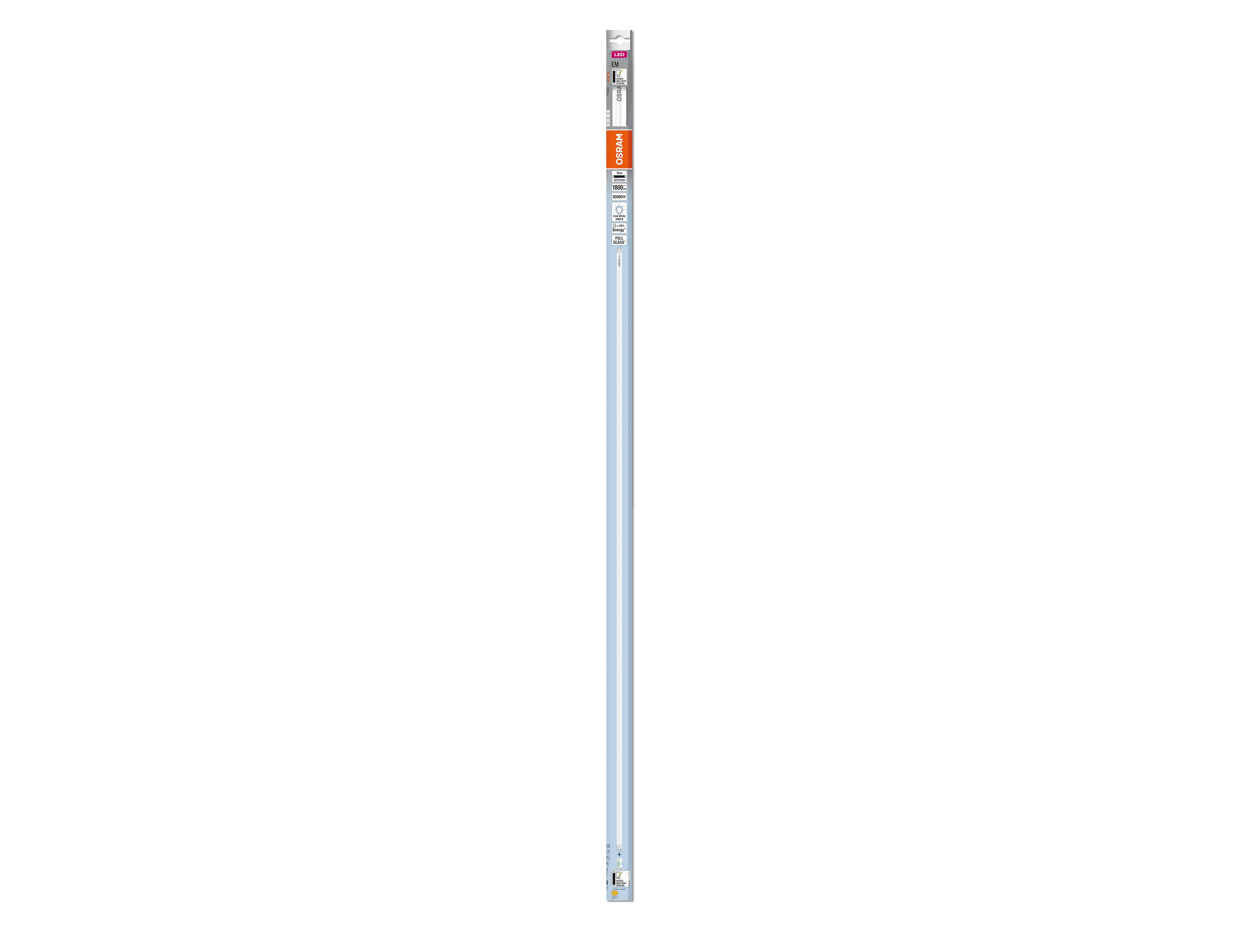 OSRAM LED-Röhre, T8, 1200mm, G13, EEK: E, 15W, 1800lm, 4000K