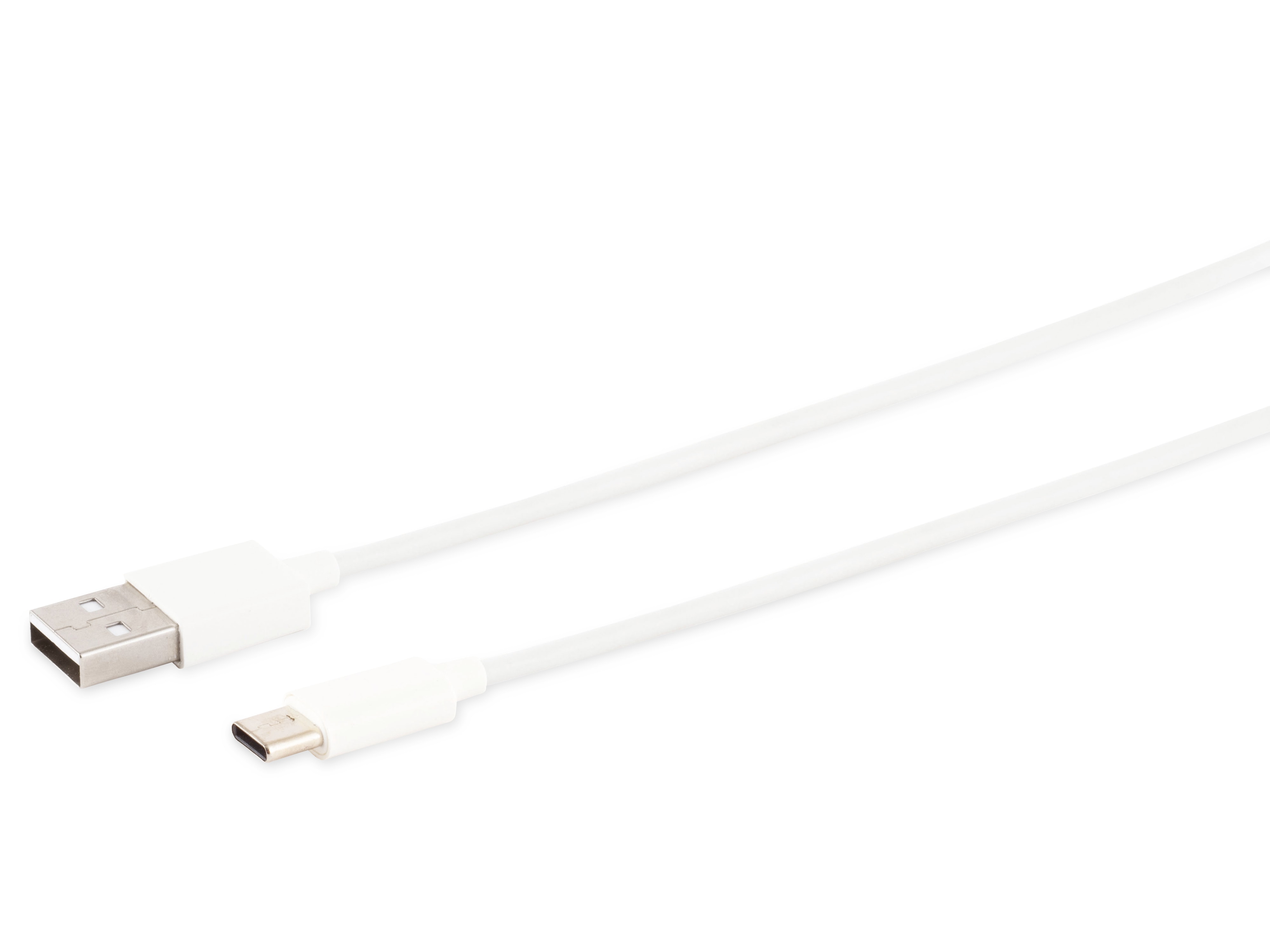 S-IMPULS USB-A Ladekabel, USB-C, 2.0, ABS, weiß, 1,0 m