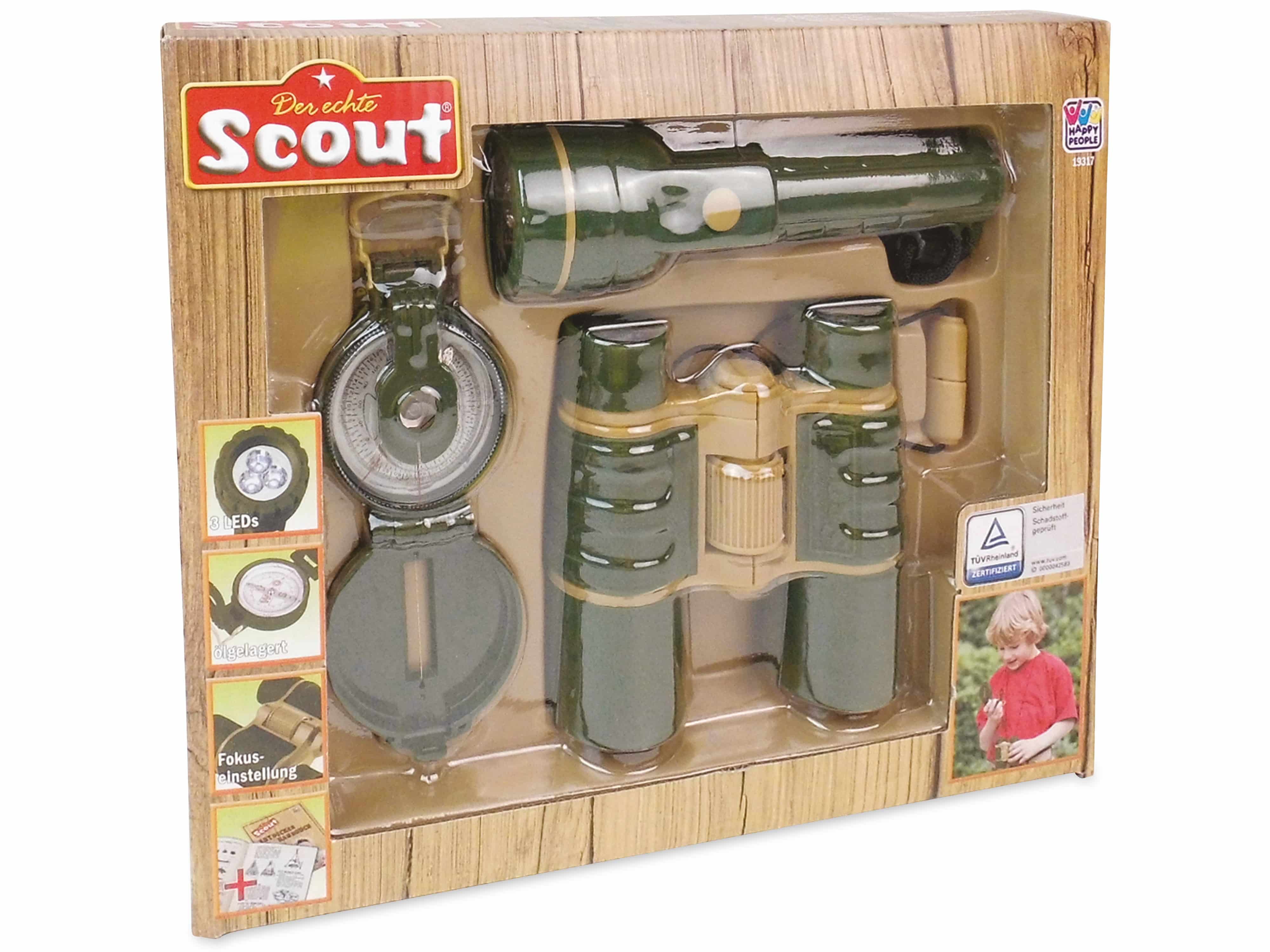 SCOUT Entdecker-SET 3-teilig, für Kinder, batteriebetrieben