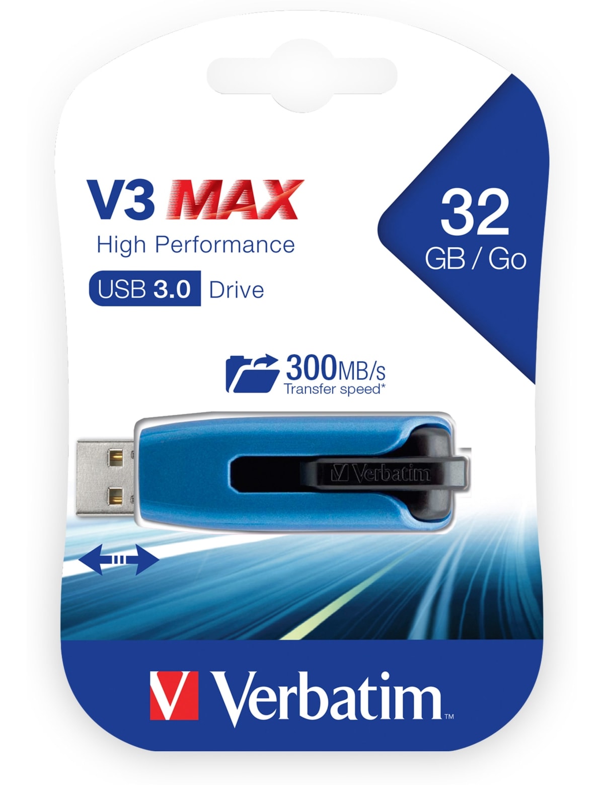 Verbatim USB3.0 Stick V3 MAX High Performance, 32 GB