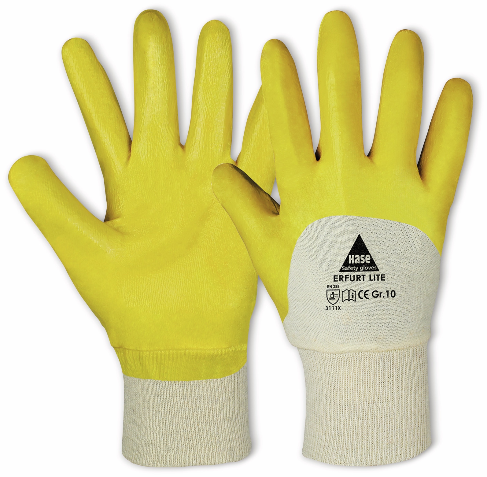 HASE SAFETY GLOVES Arbeitshandschuhe, Nitril, Erfurt lite, EN 388, EN 420, Größe 8