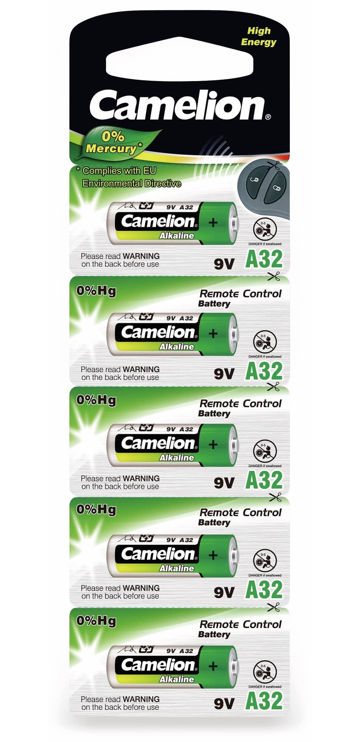 CAMELION 9V-Batterie, Plus Alkaline, A32