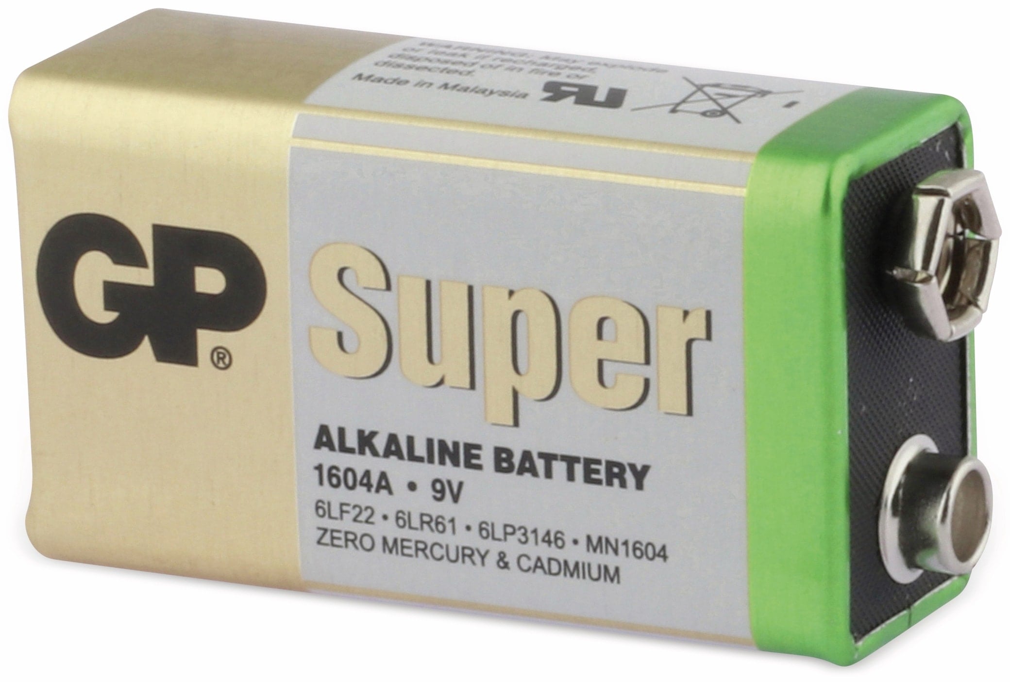 GP 9V-Block-Batterie-Set SUPER Alkaline 10 Stück