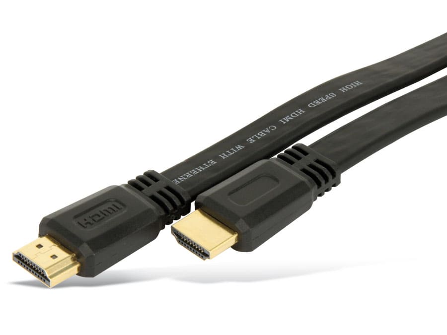 S-IMPULS HDMI-Flatkabel, HIGH SPEED with ETHERNET, 2 m