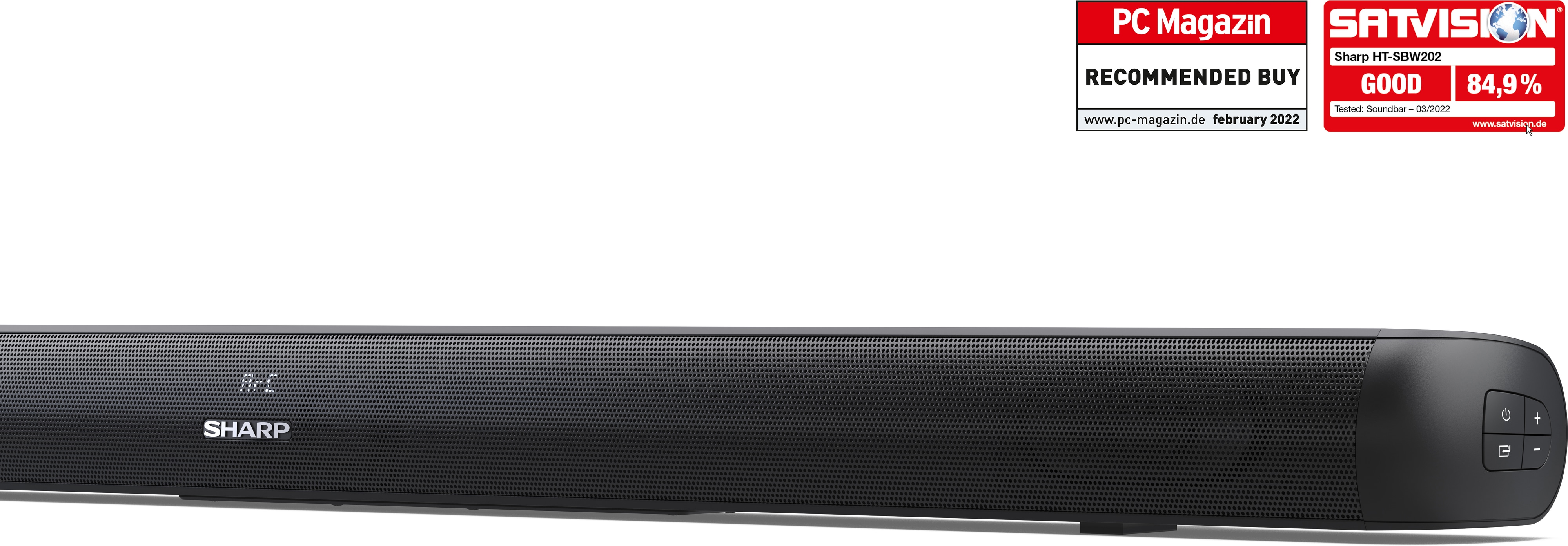 SHARP Soundbar-System HT-SBW202, Subwoofer, Bluetooth, HDMI, 200 W