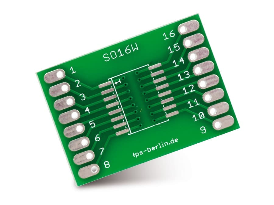 IC-Adapterplatine, SO16/SO16W