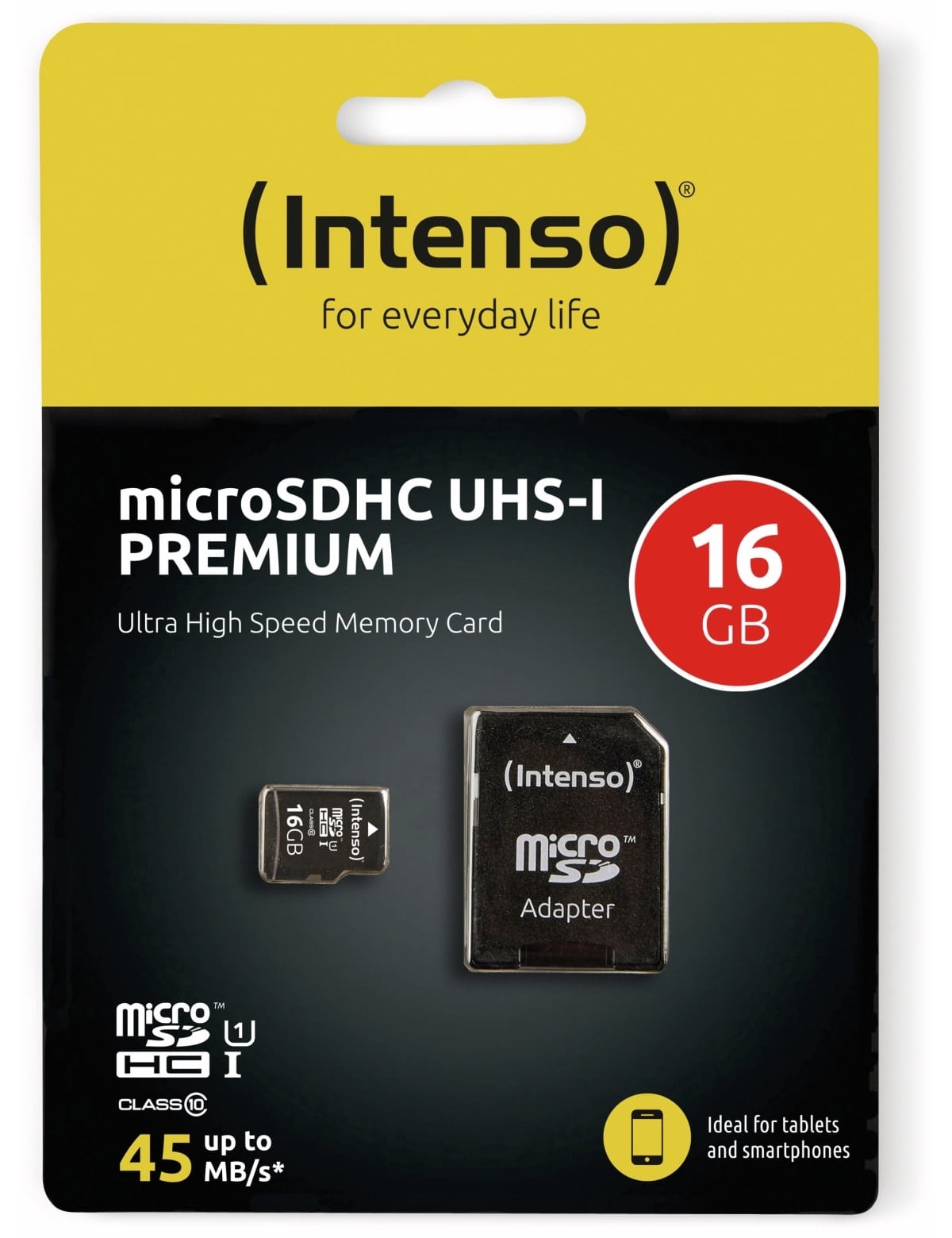 INTENSO MicroSDHC Card 3423470, UHS-I, 16 GB