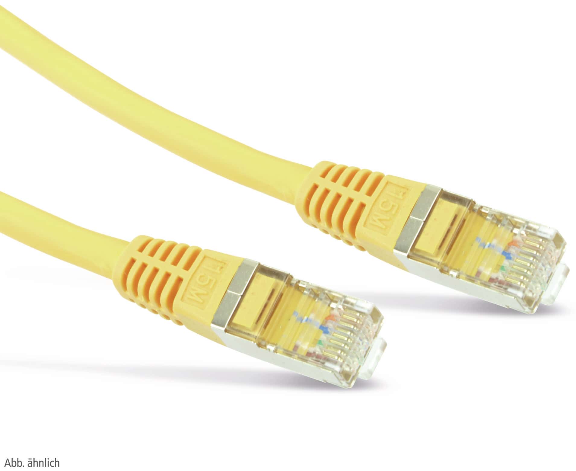 S-IMPULS Netzwerkpatchkabel CAT.6 , RJ45, 1:1, 1 m, gelb