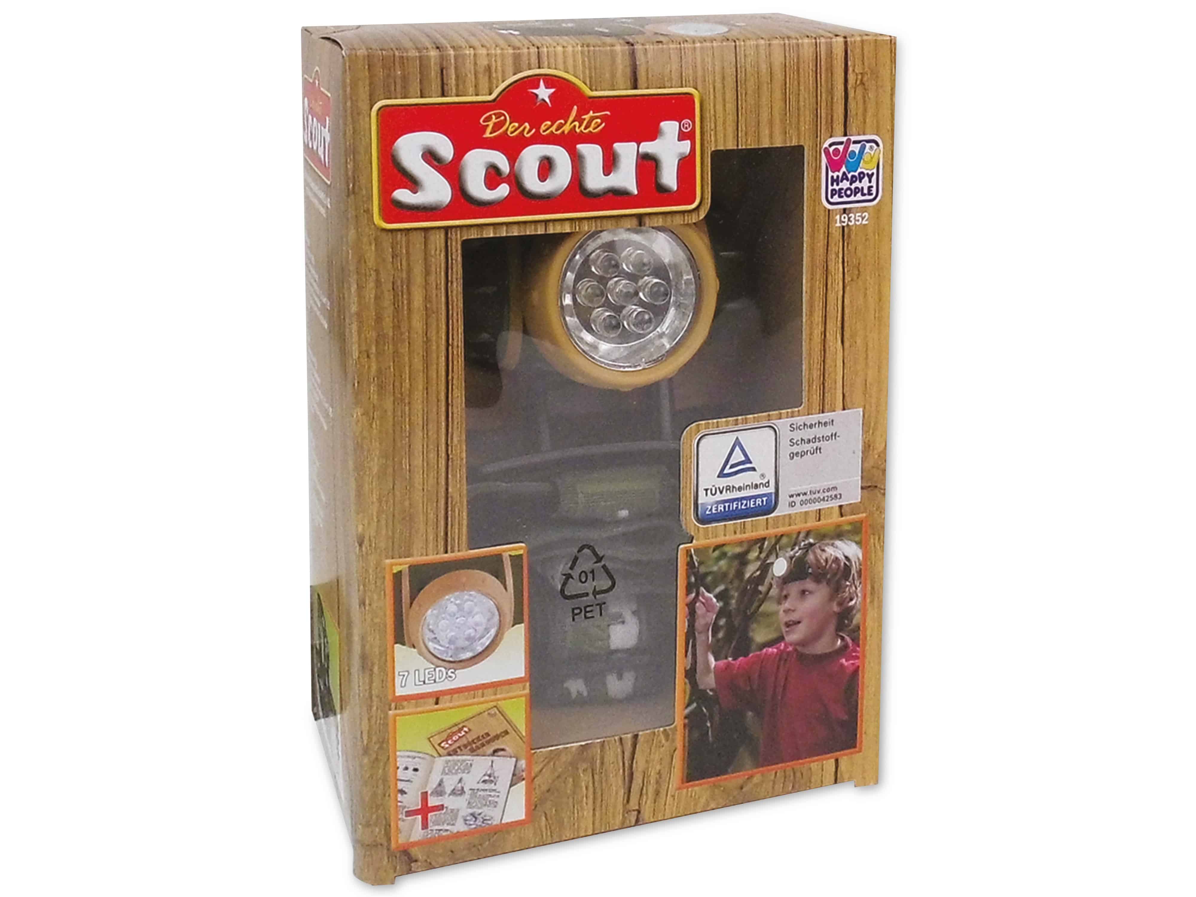 SCOUT LED-Stirnlampe 7 LEDs für Kinder, doppeltes Kopfband