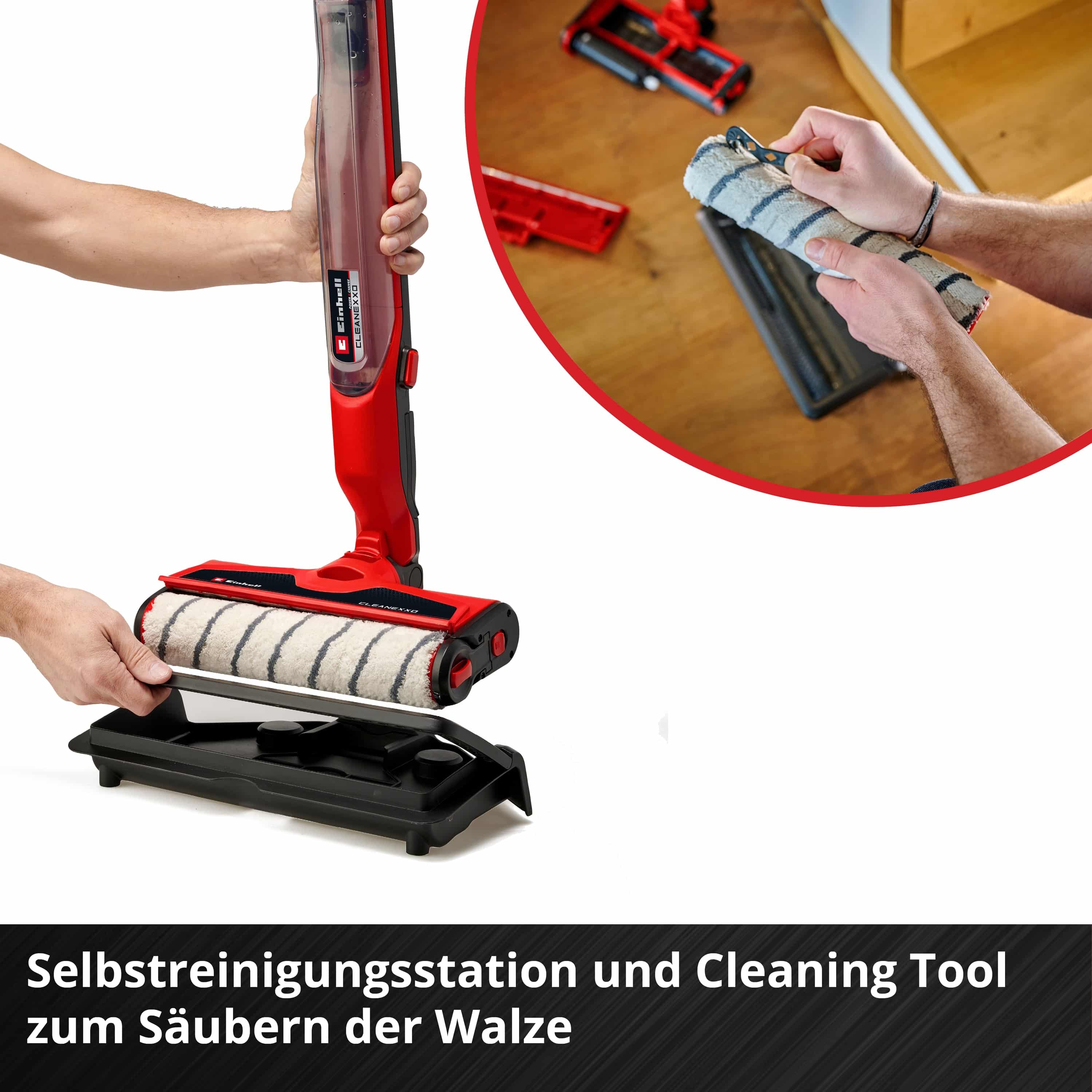 EINHELL Akku-Hartbodenreiniger CLEANEXXO Kit (1x 4,0 Ah)