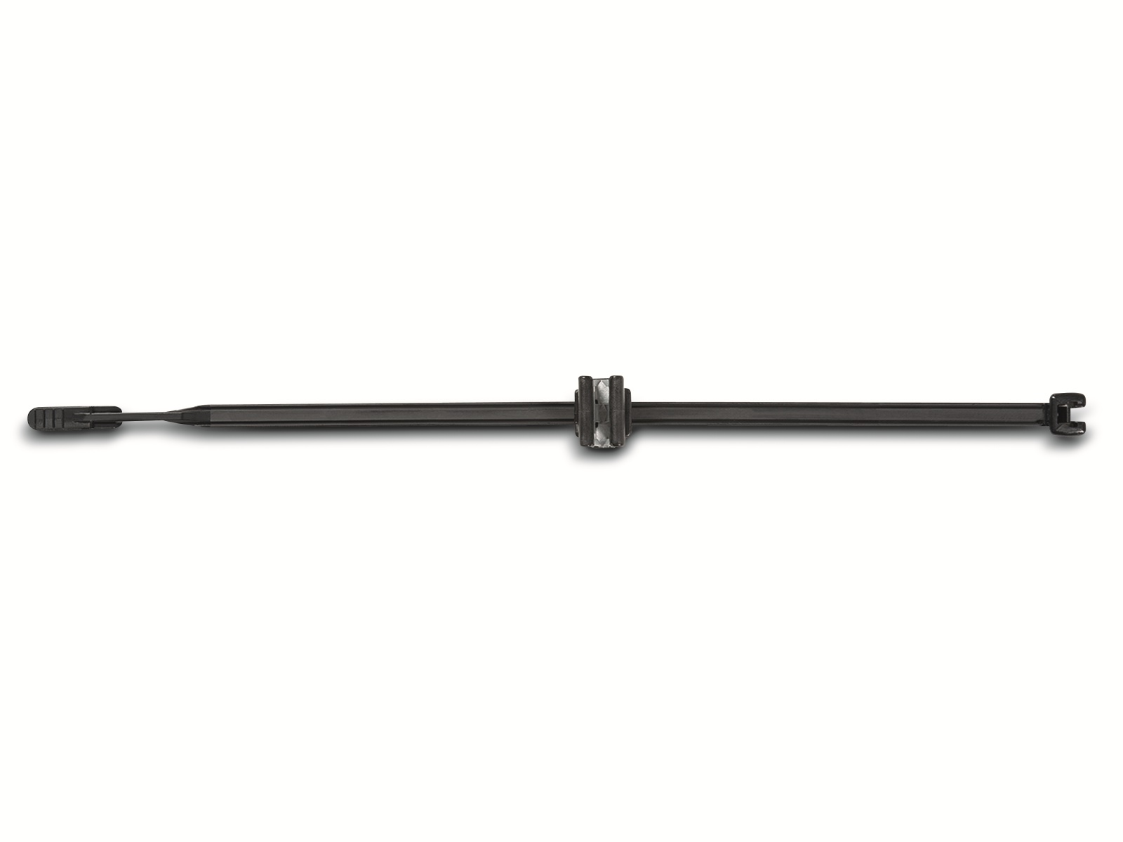 HELLERMANNTYTON Kabelbinder mit Befestigungselement, 156-01088, schwarz, 1 Stück