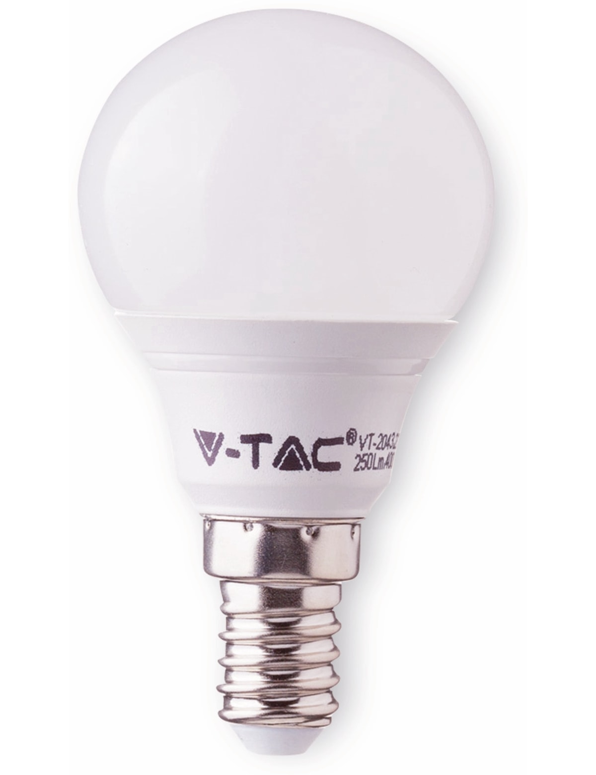 LED-Lampe VT-1880 Frost, E14, EEK: F, 5,5 W, 470 lm, 2700 K