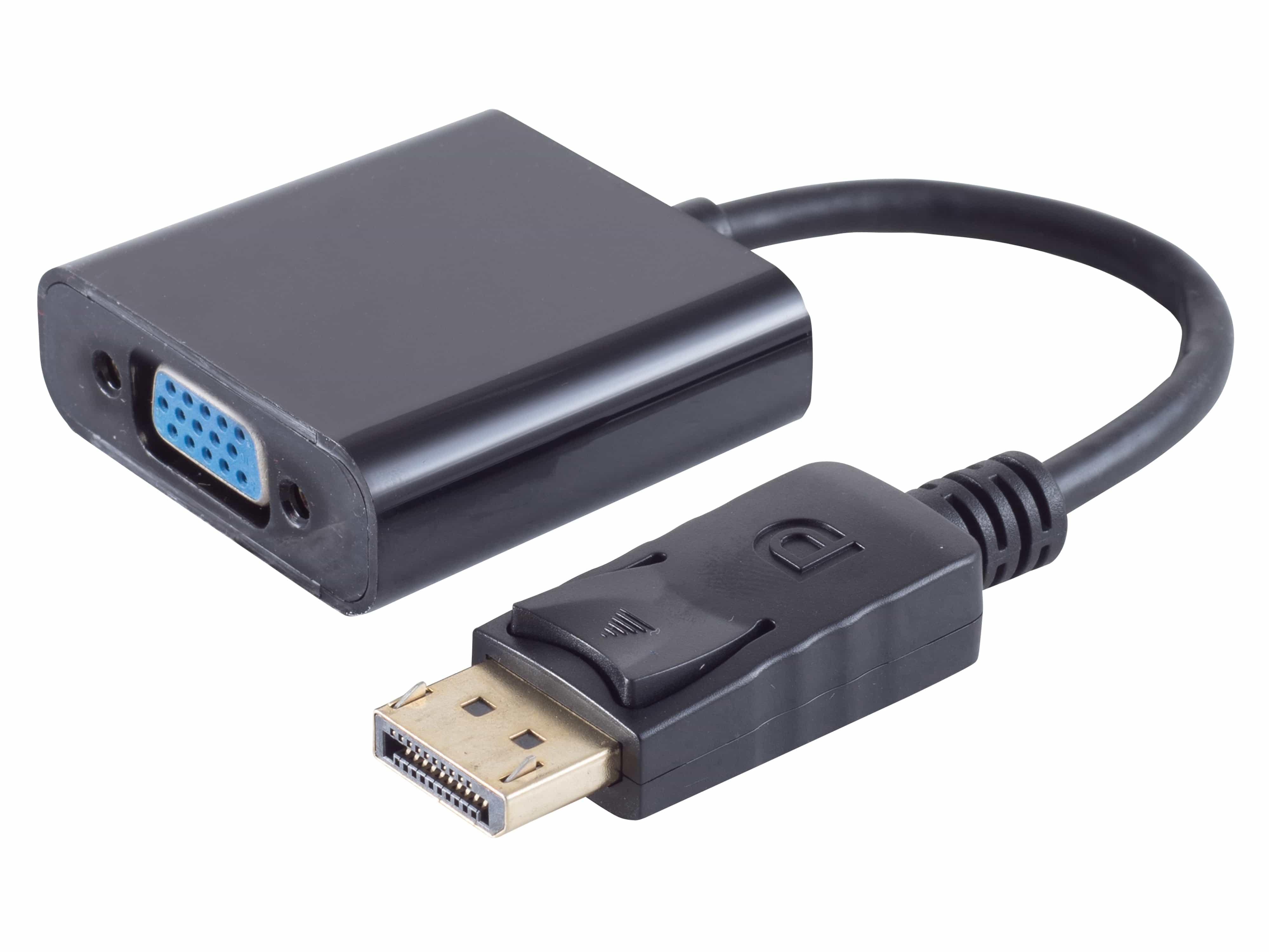 S-IMPULS DisplayPort 1.2 Adapter VGA Buchse schwarz