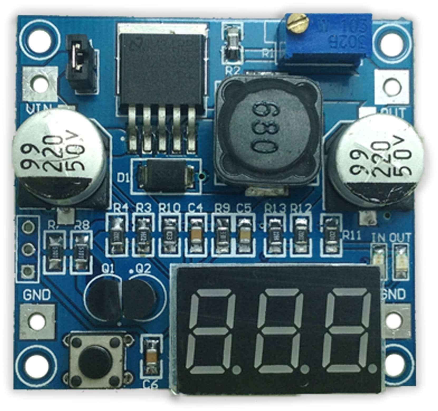 DAYPOWER Step-Down-Modul mit Spannungsanzeige POWER-2596-2