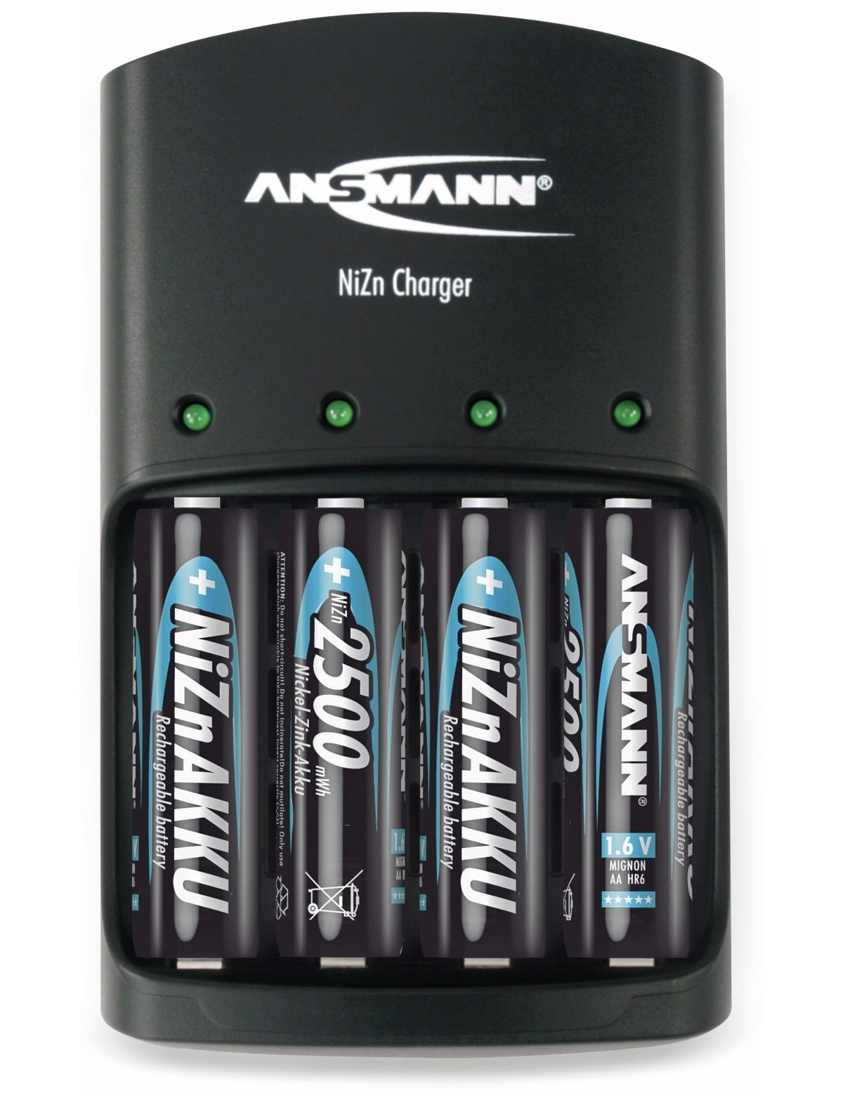 ANSMANN Ladegerät, NiZn Charger, 4x AA oder AAA