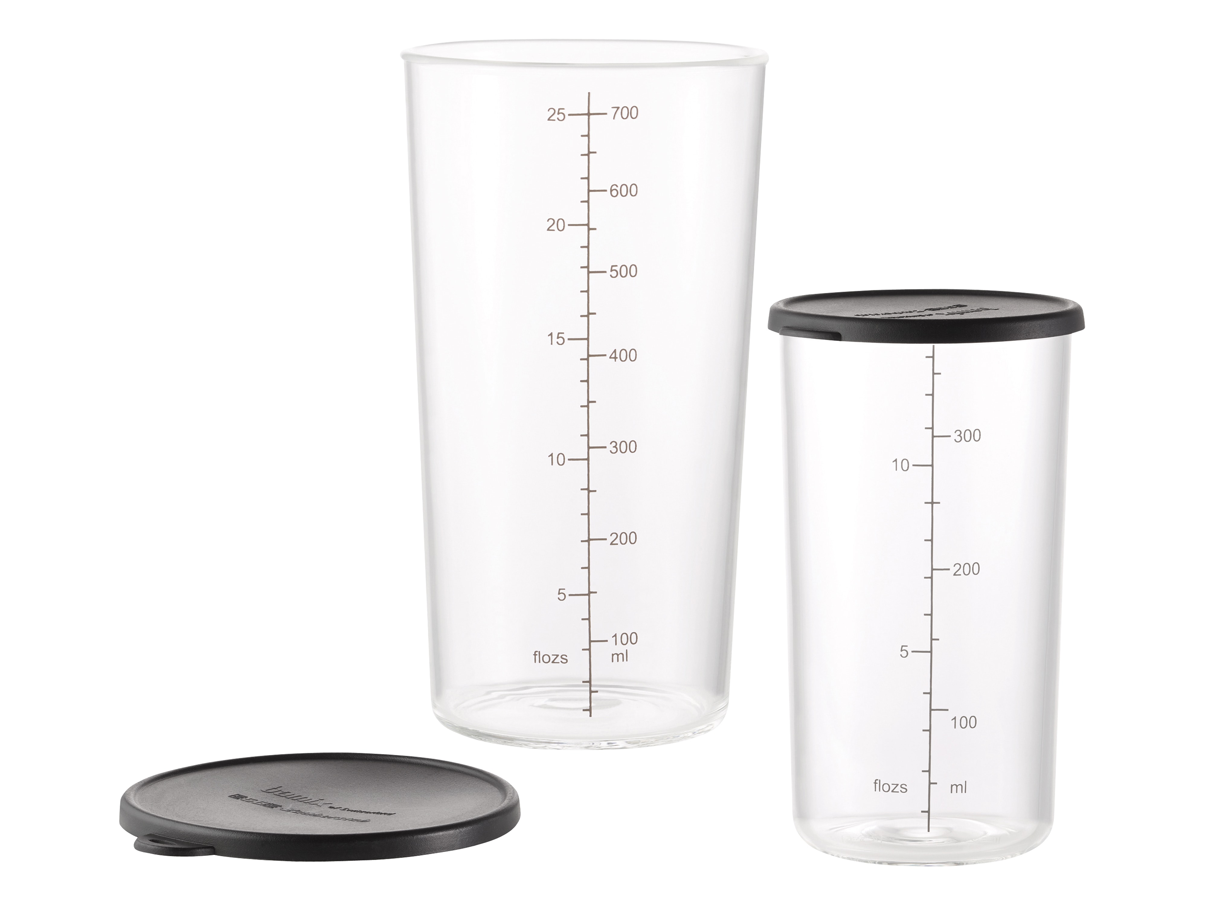 ESGE ZAUBERSTAB Becher-Set 7150, Glas, 400 und 700 ml, je mit Deckel