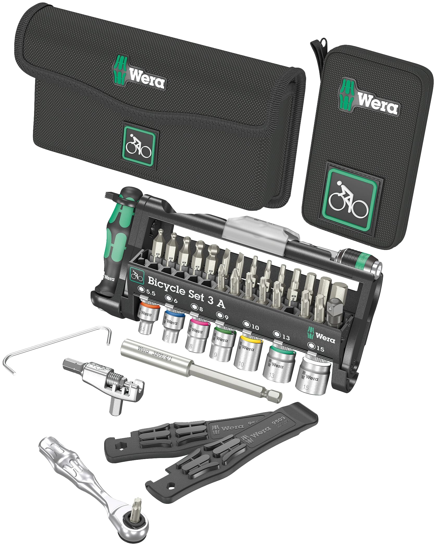 WERA Fahrrad-Werkzeugset Bicycle Set 3 A, 05004183001, 40-teilig