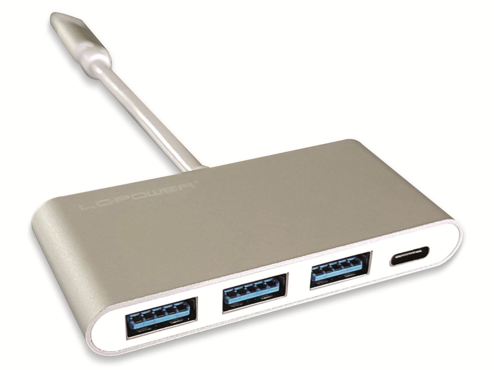 LC Power USB-Hub LC-HUB-C-PD-2, USB 3.0 Typ-C, 3-port, 60W PD