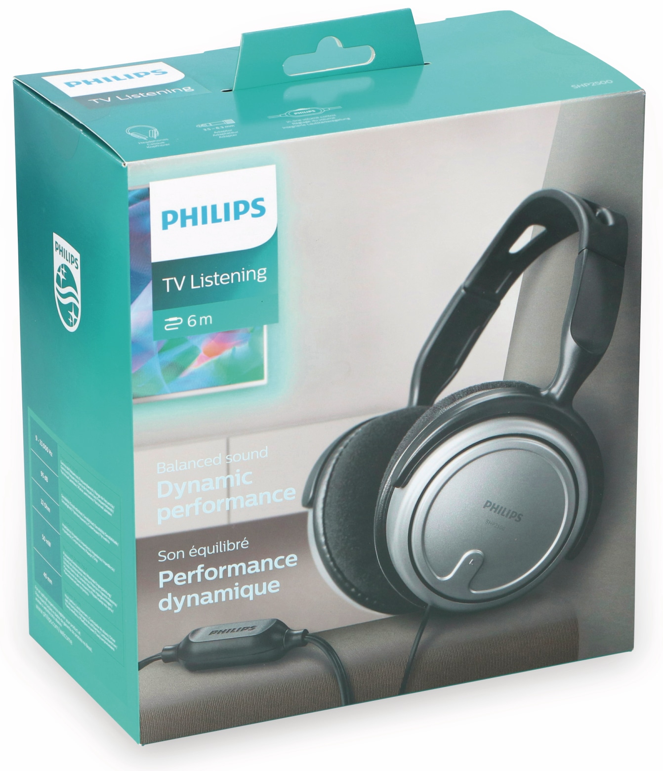 Philips Kopfhörer SHP2500, silber/schwarz