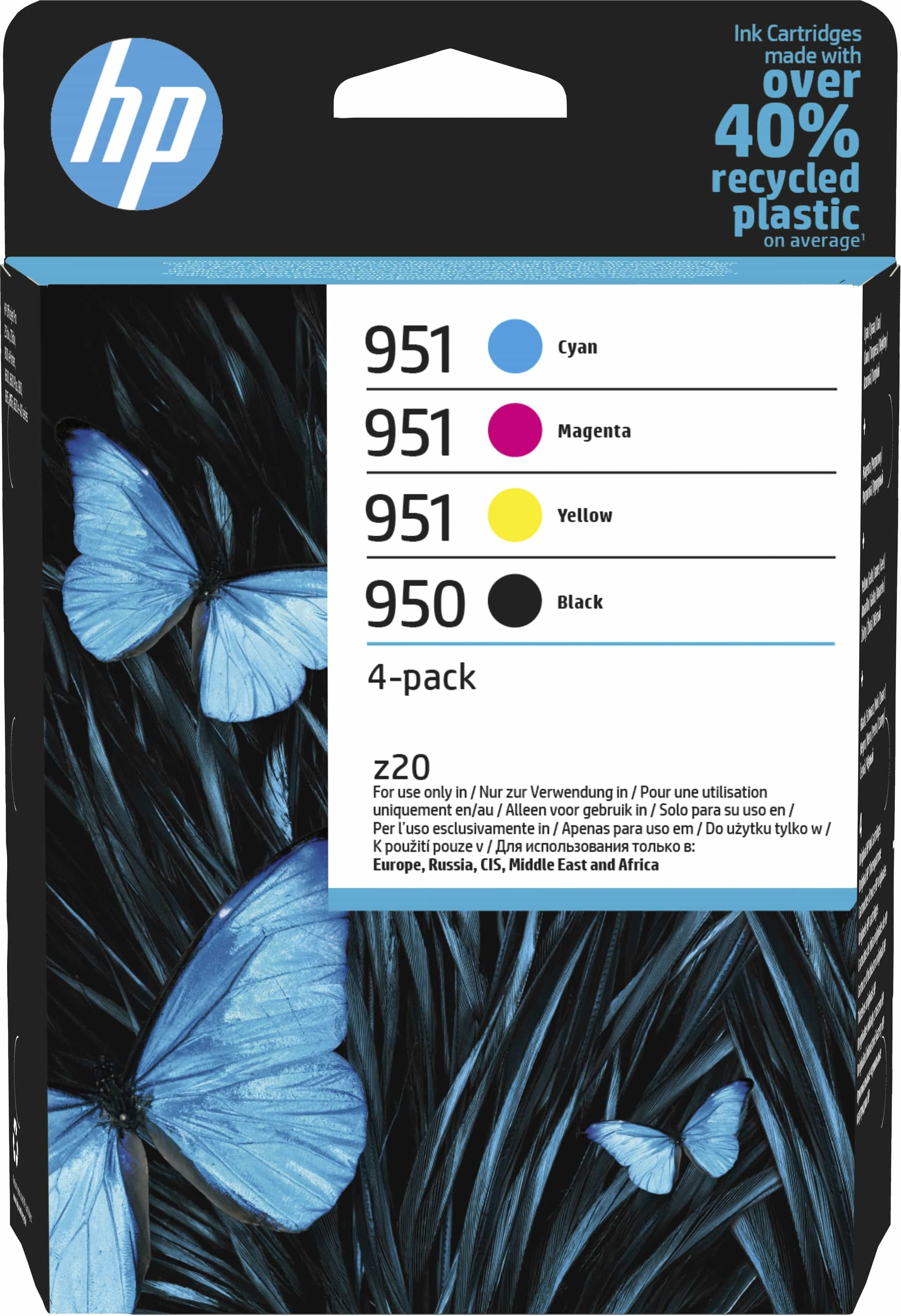 HP Tintenpatrone 950/951 4er-Pack, Black, Yellow, Cyan, Magenta