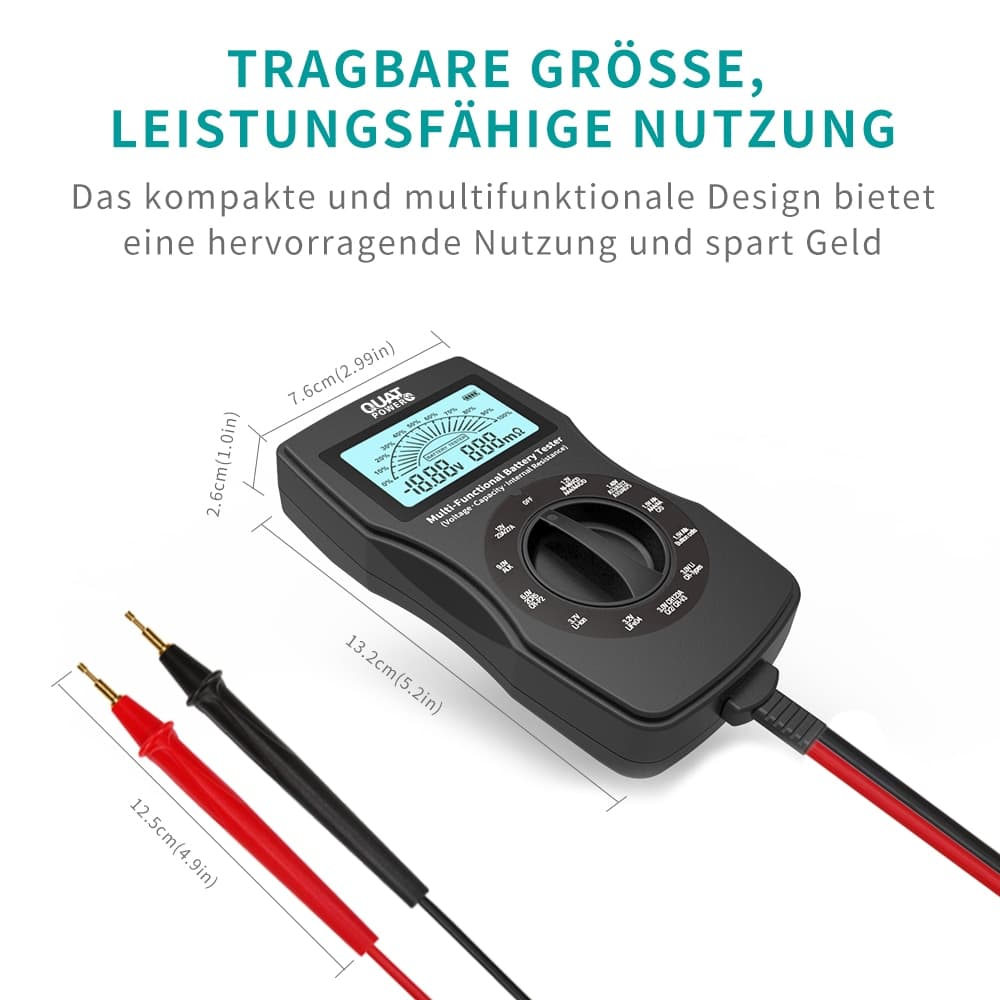 QUATPOWER Batterietester B3, inkl. Innenwiderstandsmessung