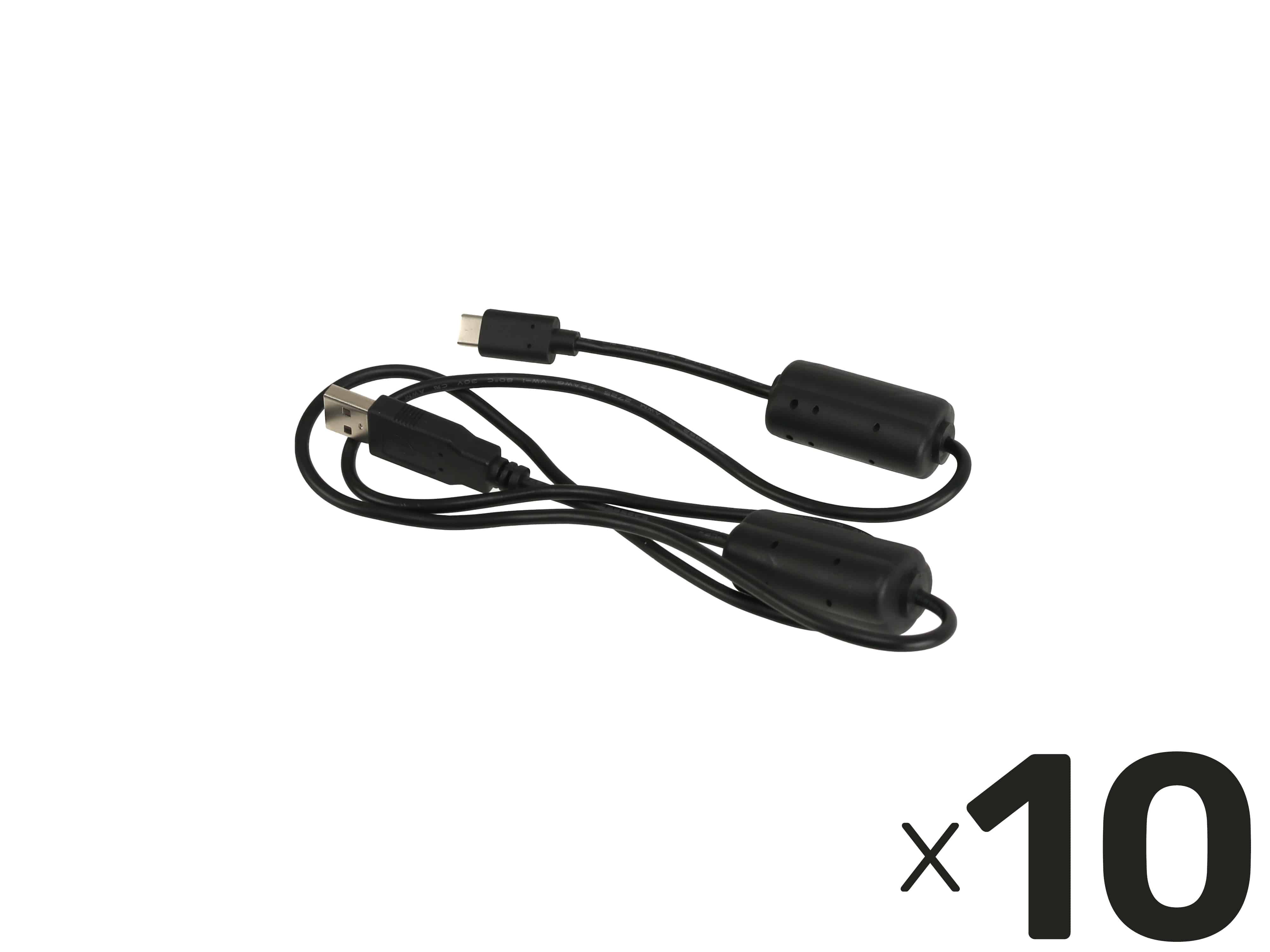 USB 2.0 Ladekabel, USB-A/USB-C, 1,0 m 10er Pack