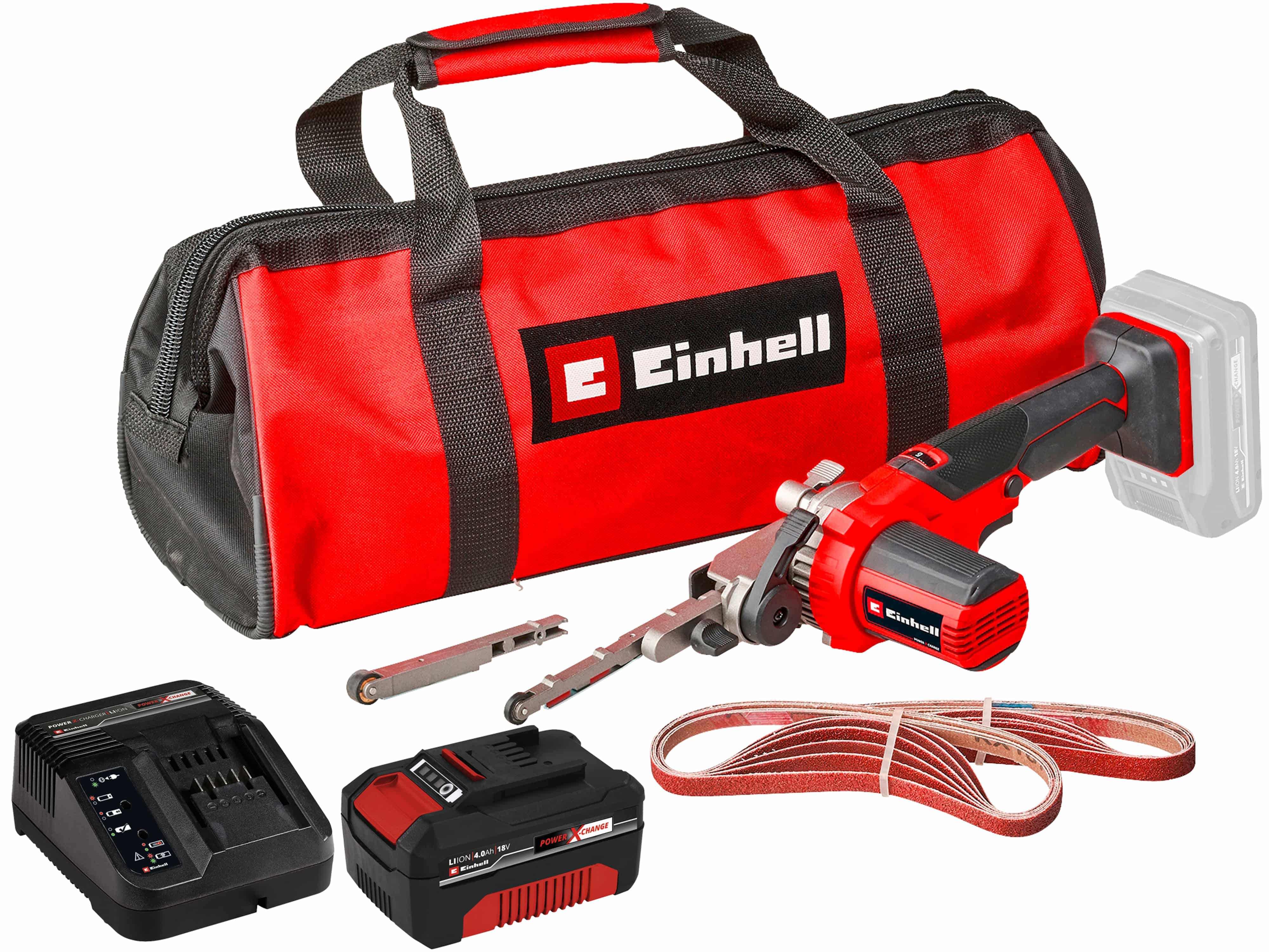 EINHELL Akku-Bandfeile TE-BF 18 Li Kit (1x 4,0 Ah)