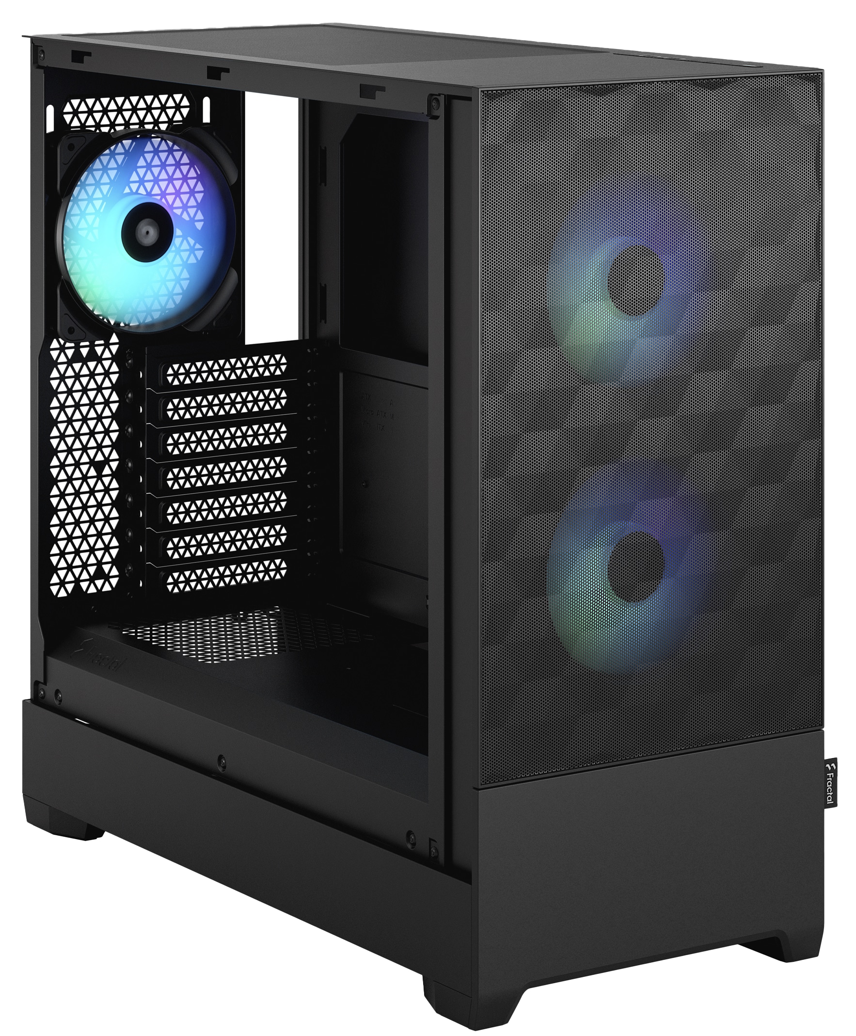 FRACTAL Midi Tower Design Pop Air RGB schwarz TG Clear Tint