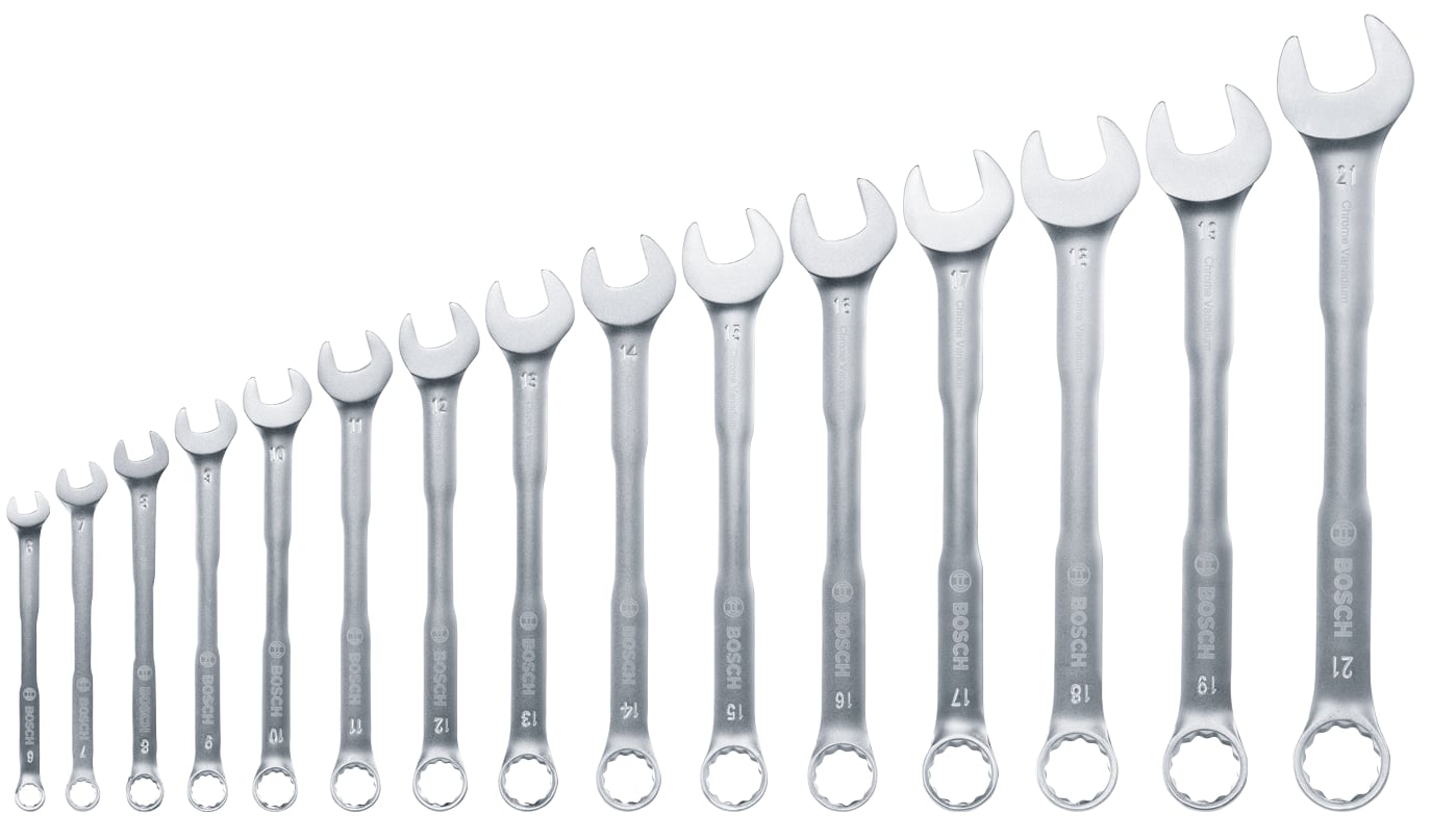 BOSCH Ringmaulschlüssel-Set, 1600A02Z9E, 15-teilig