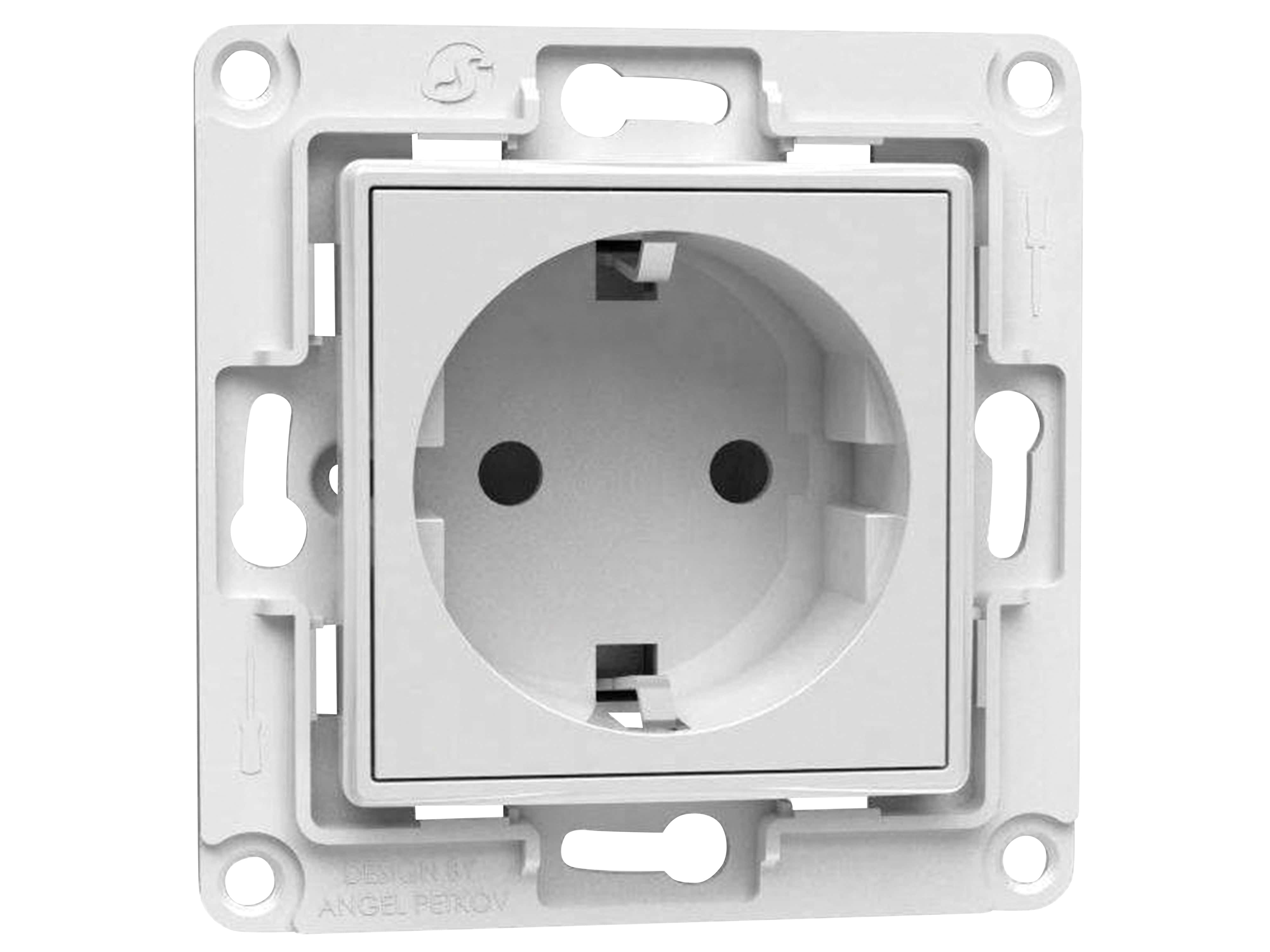 SHELLY Schutzkontakt-Steckdose Wall Socket EU, ohne Rahmen, weiß