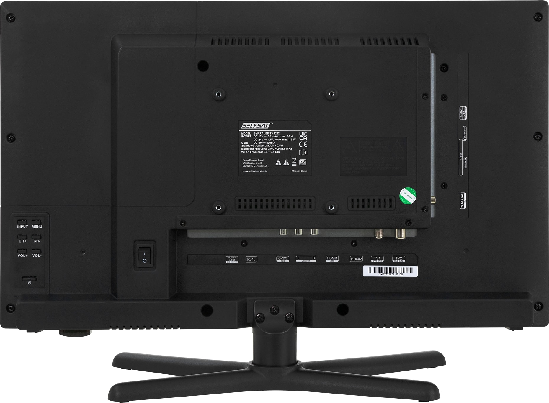 SELFSAT LED-TV Smart 1224, 61 cm (24"), EEK: F, HD-Tuner, WLAN, Bluetooth