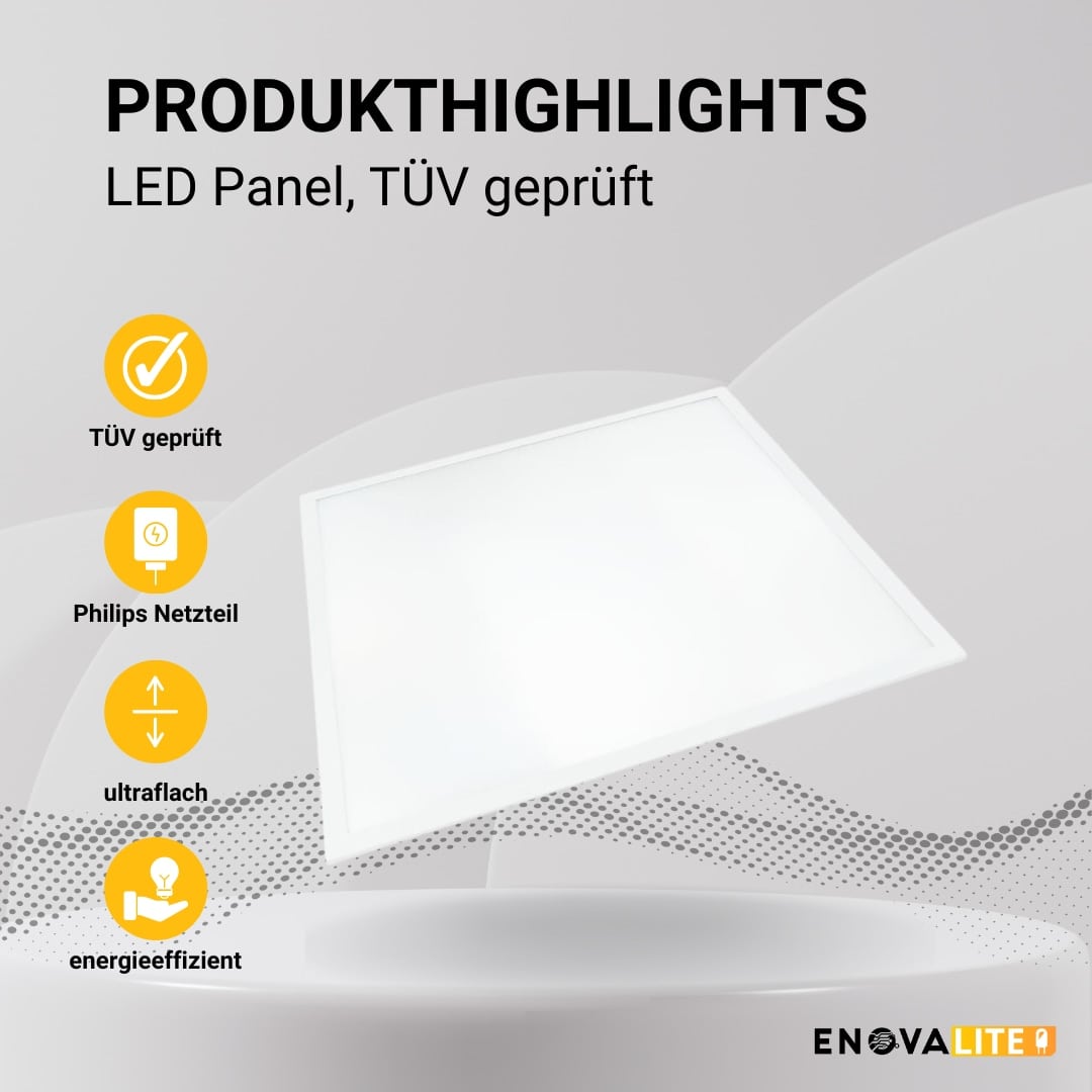 ENOVALITE LED-Panel, 36 W, 3600 lm, EEK: F, 620x620 mm, 6000 K