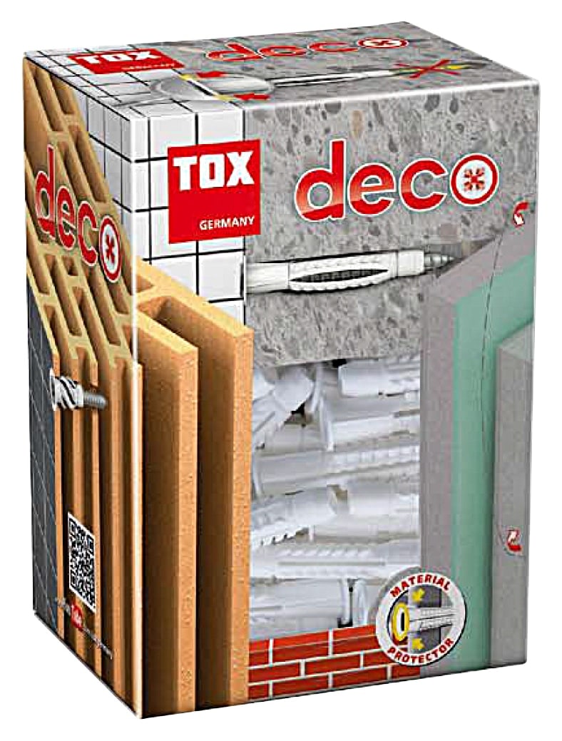 TOX Allzweckdübel Deco 016100101, 12/76, 25 Stück