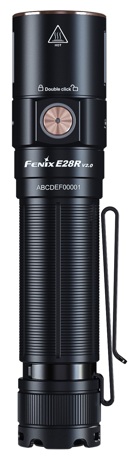 FENIX LED-Taschenlampe E28R V2.0, Akkubetrieb, USB, schwarz