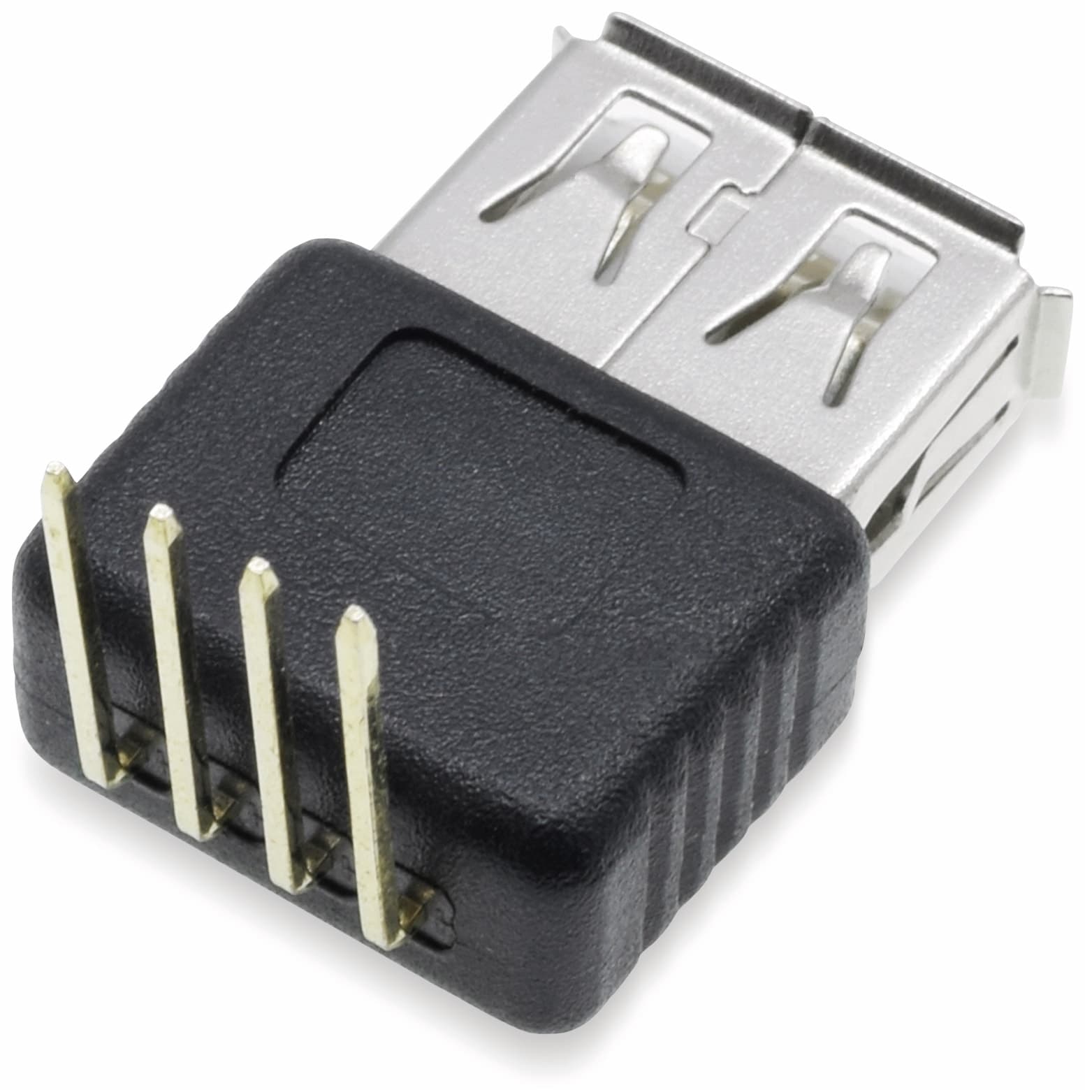 Steckverbinder, USB A, Printmontage 90°, Buchse