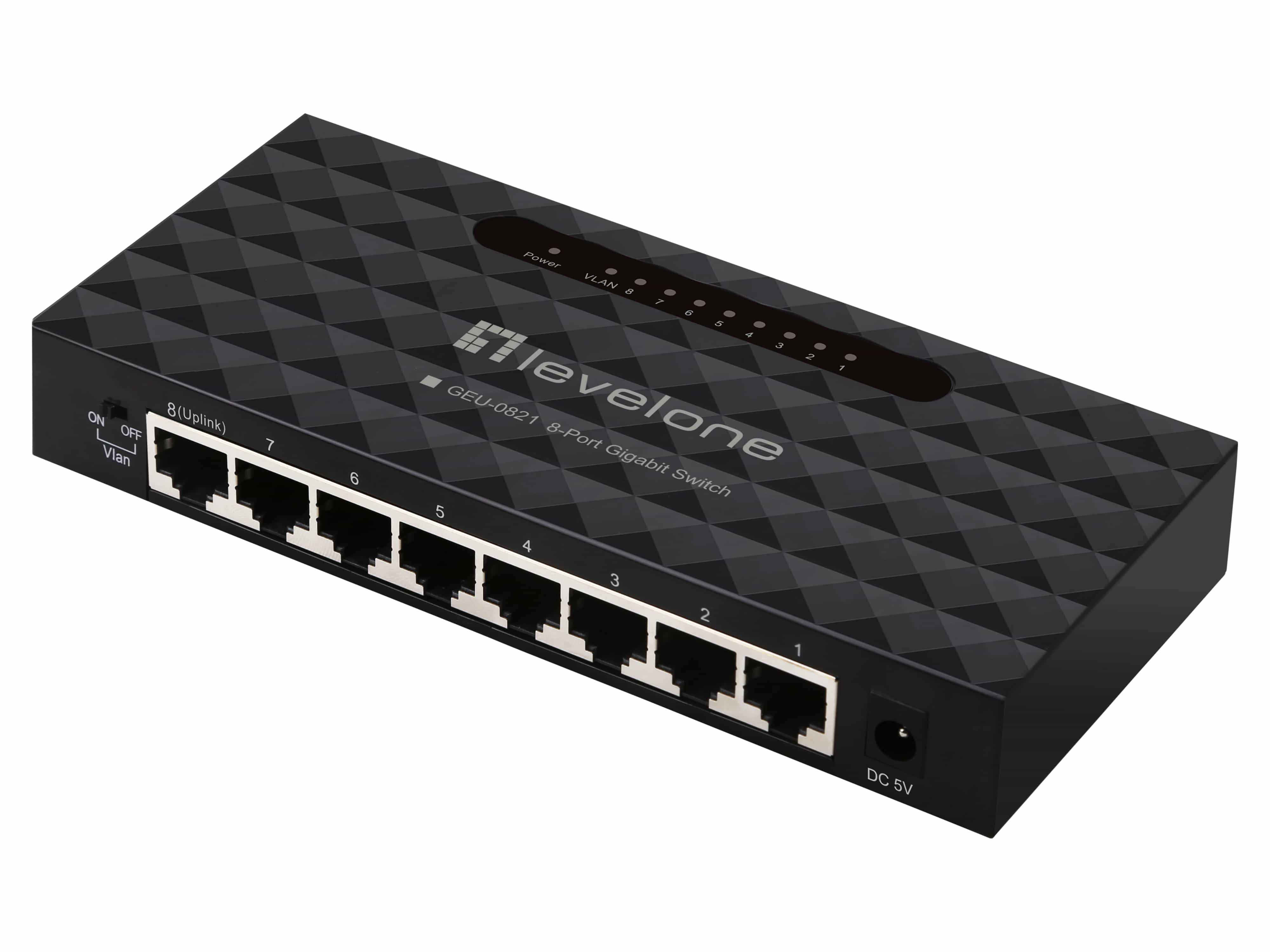 LEVELONE Gigabit-Switch GEU-0821 8-Port