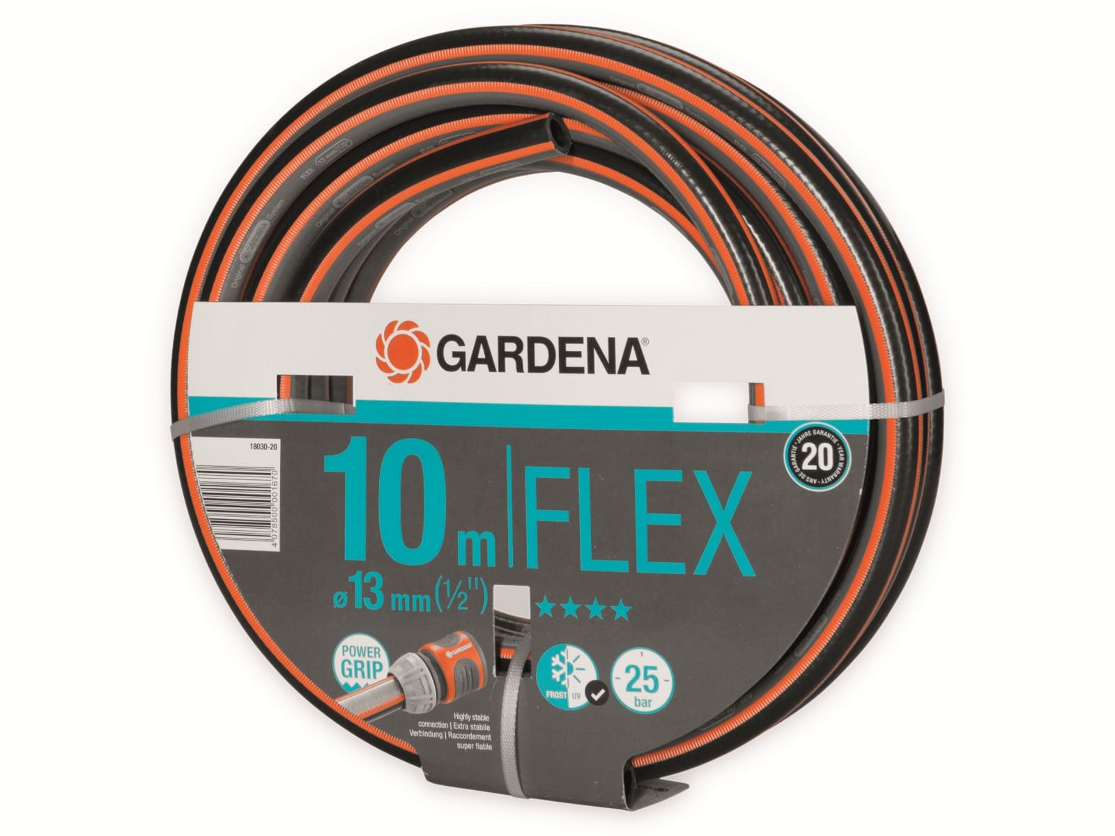 GARDENA Gartenschlauch 18030-20 Comfort FLEX, 10 m, 13 mm (1/2")