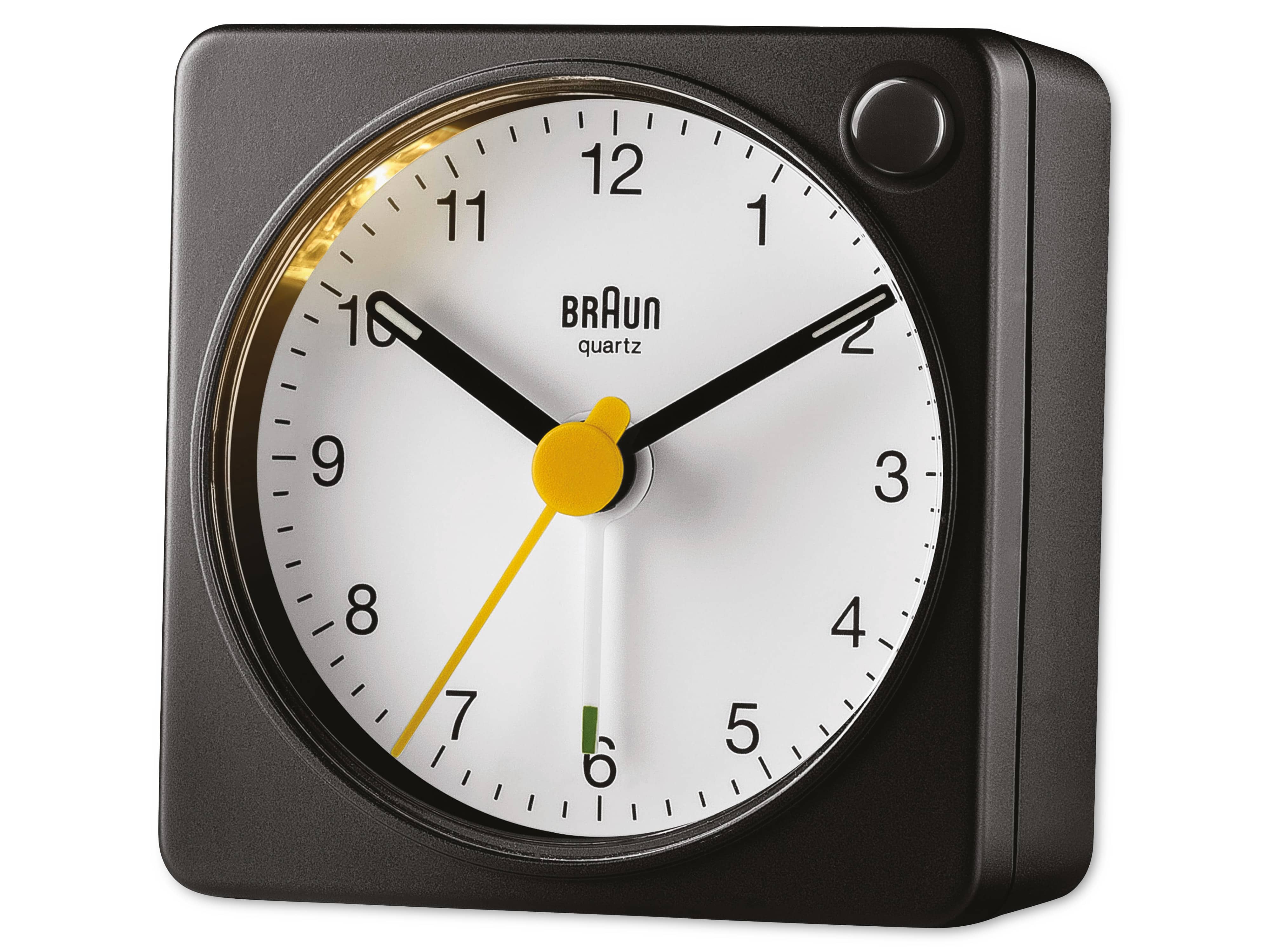 BRAUN Quarz-Reisewecker 67023, schwarz