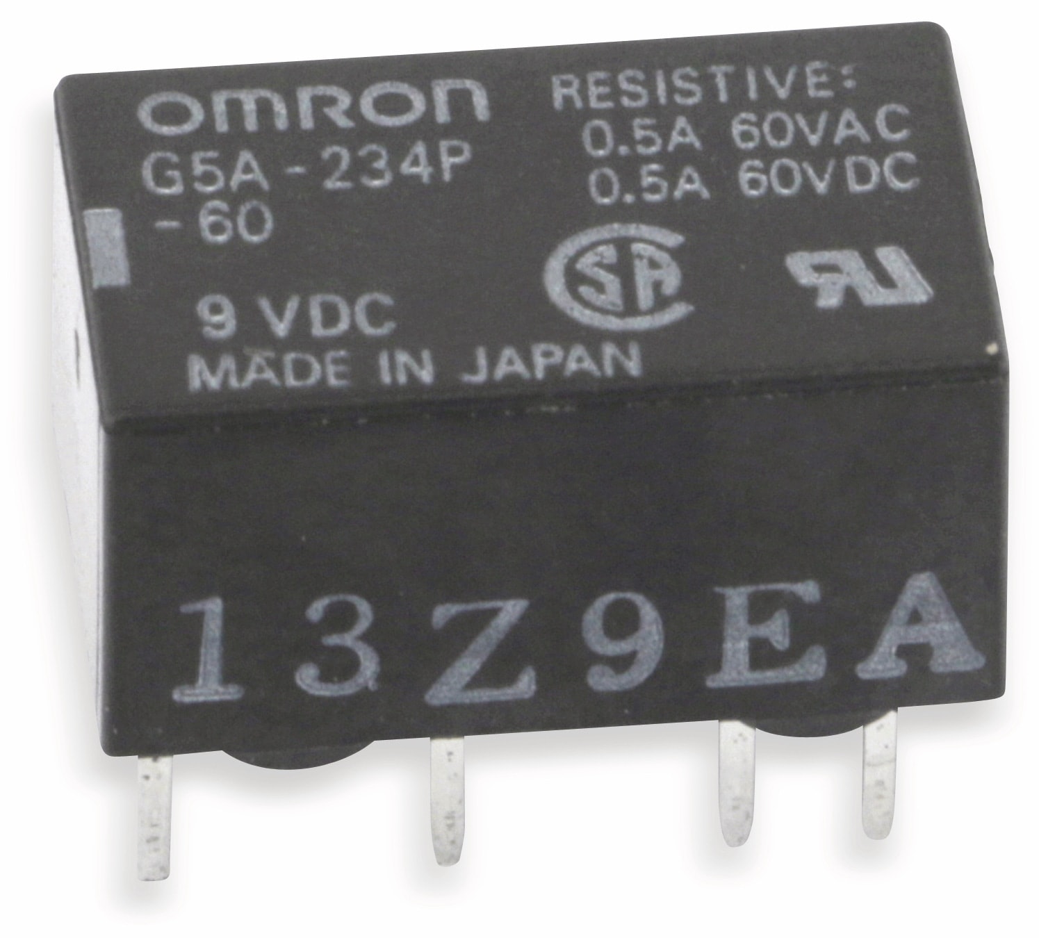 OMRON Signalrelais G5A-234P, 9 V-, 2 Wechsler