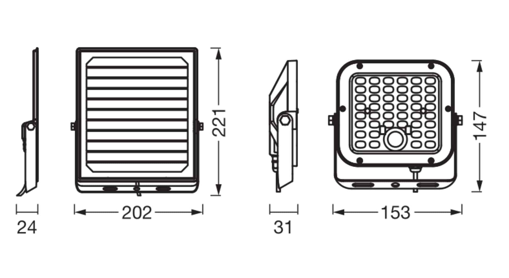 LEDVANCE Solar LED-Fluter Endura Flood Split 10 W, 1400 lm, 4000 K