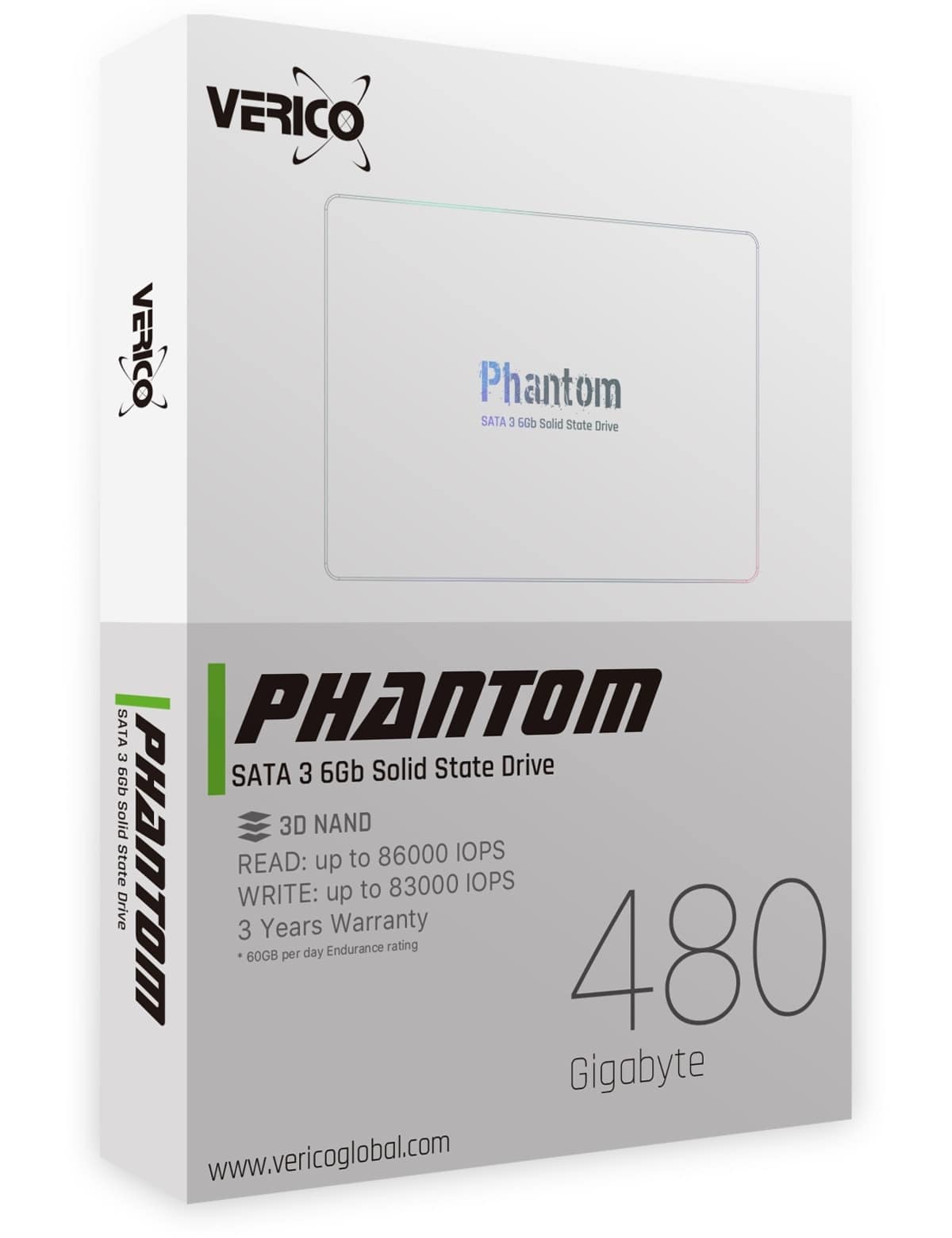 VERICO SATA-SSD Phantom, 480 GB, SATA III