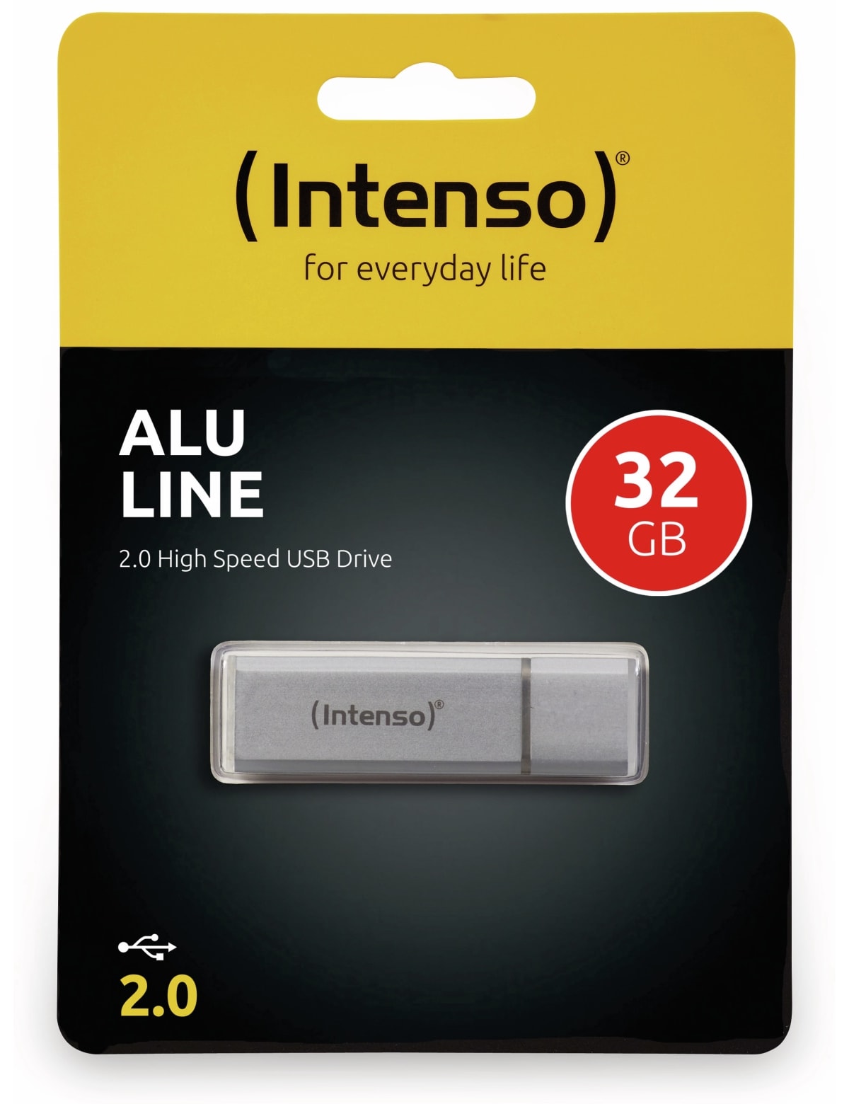 INTENSO USB 2.0 Speicherstick Alu Line, silber, 32 GB