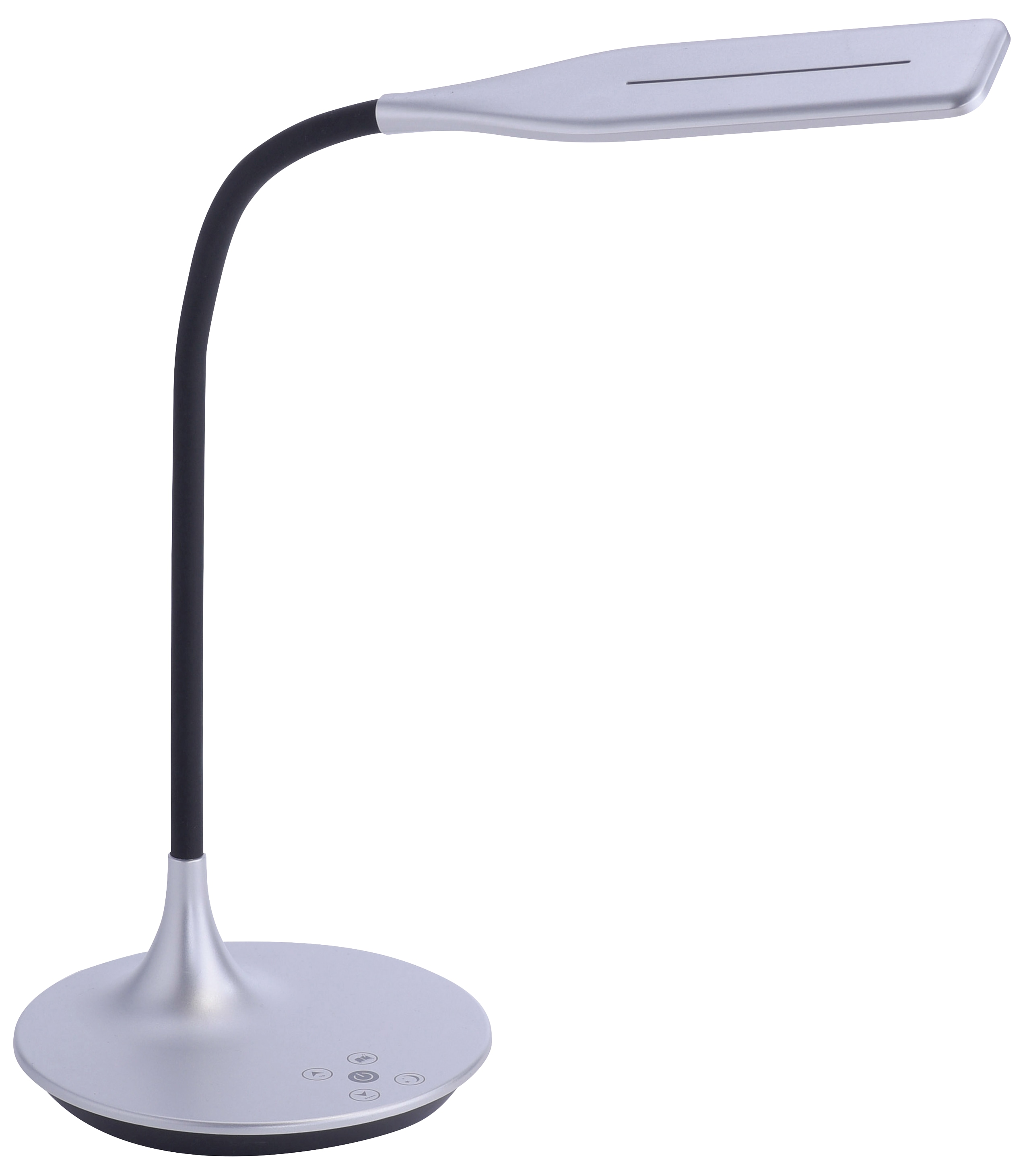 JUST LIGHT LED-Tischleuchte 13061-21 silber, 5 W, 600 lm, CCT 