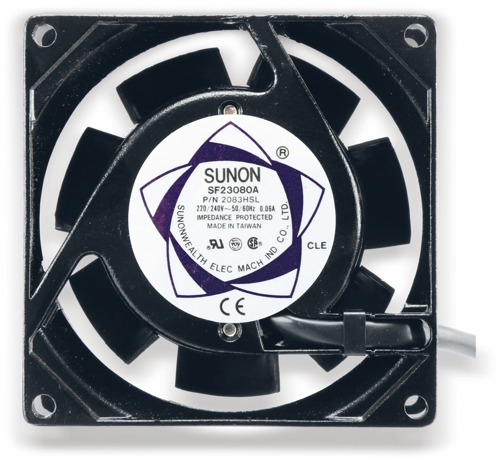 SUNON Axiallüfter SF23080A2083HSL, 80x80x38 mm, 230 V~