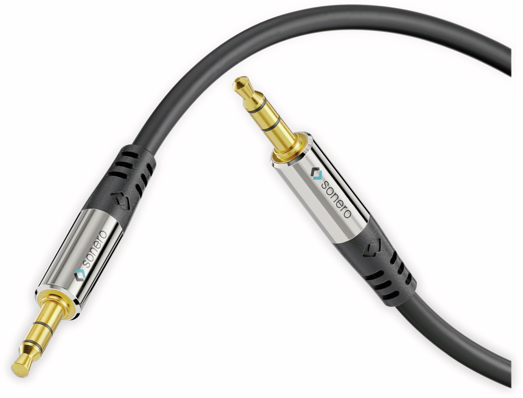 SONERO Klinkenkabel 3,5 mm, Stereo, 5 m, schwarz