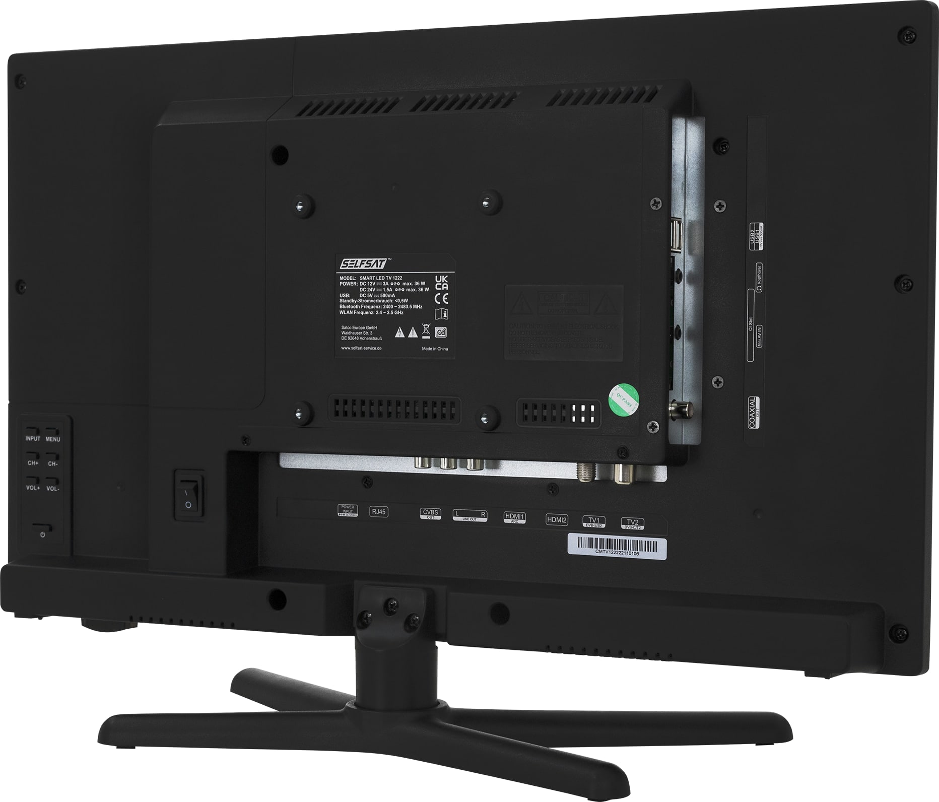 SELFSAT LED-TV Smart 1222, 55 cm (22"), EEK: F, HD-Tuner, WLAN, Bluetooth