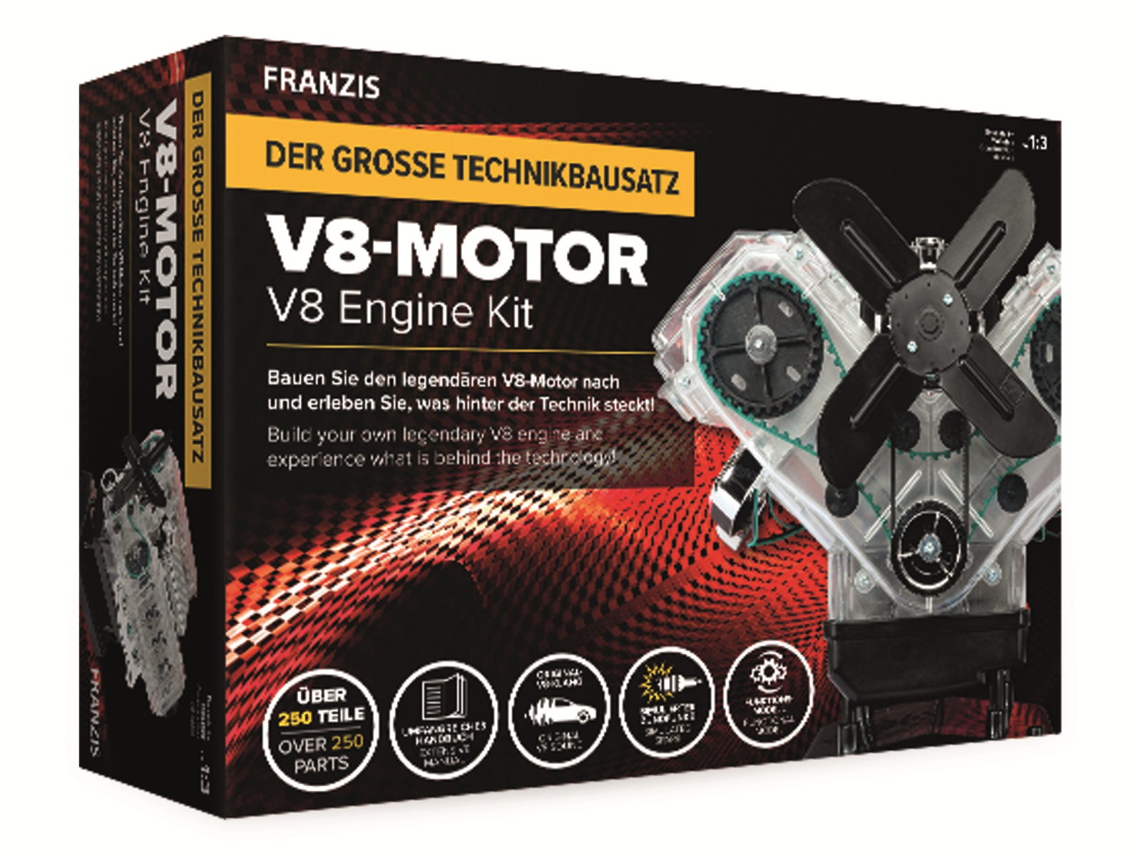 FRANZIS Technikbausatz, 67114, Der große Technikbausatz V8