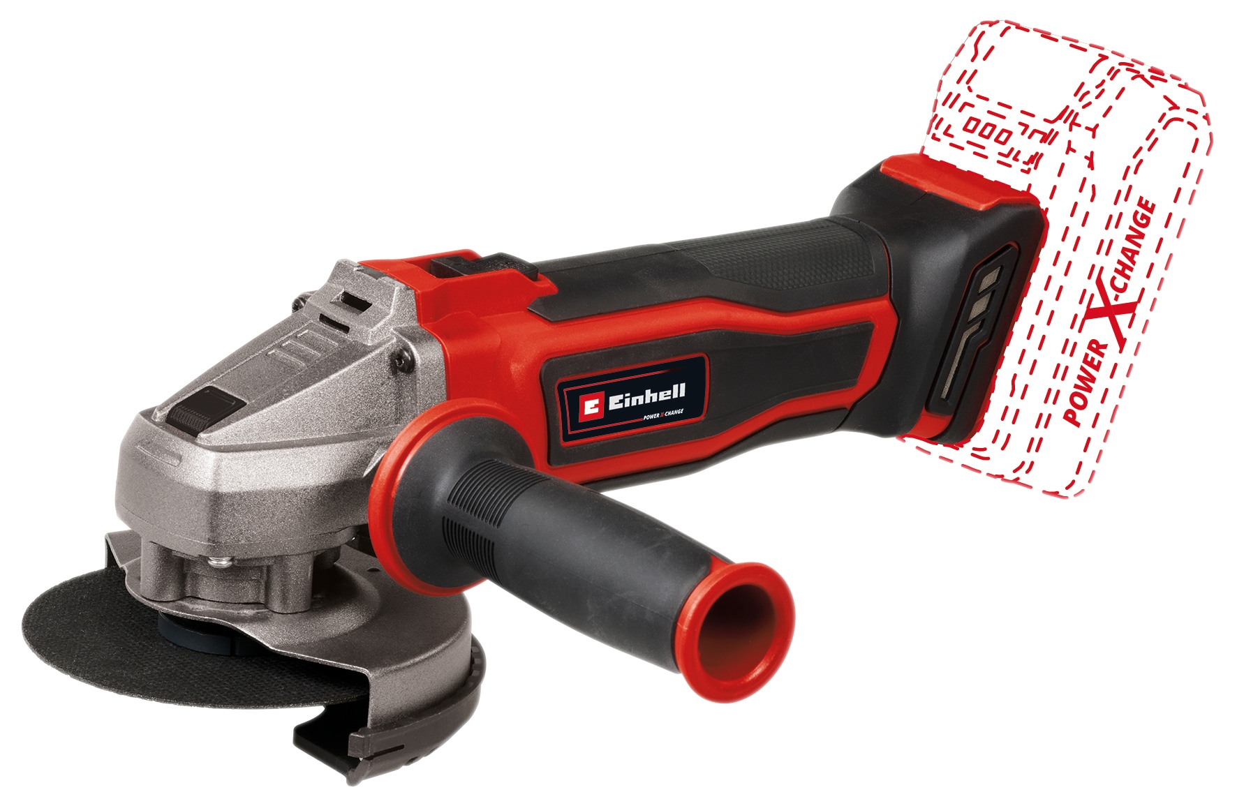 EINHELL Akku-Winkelschleifer TE-AG 18/ 115 Q Li-Solo