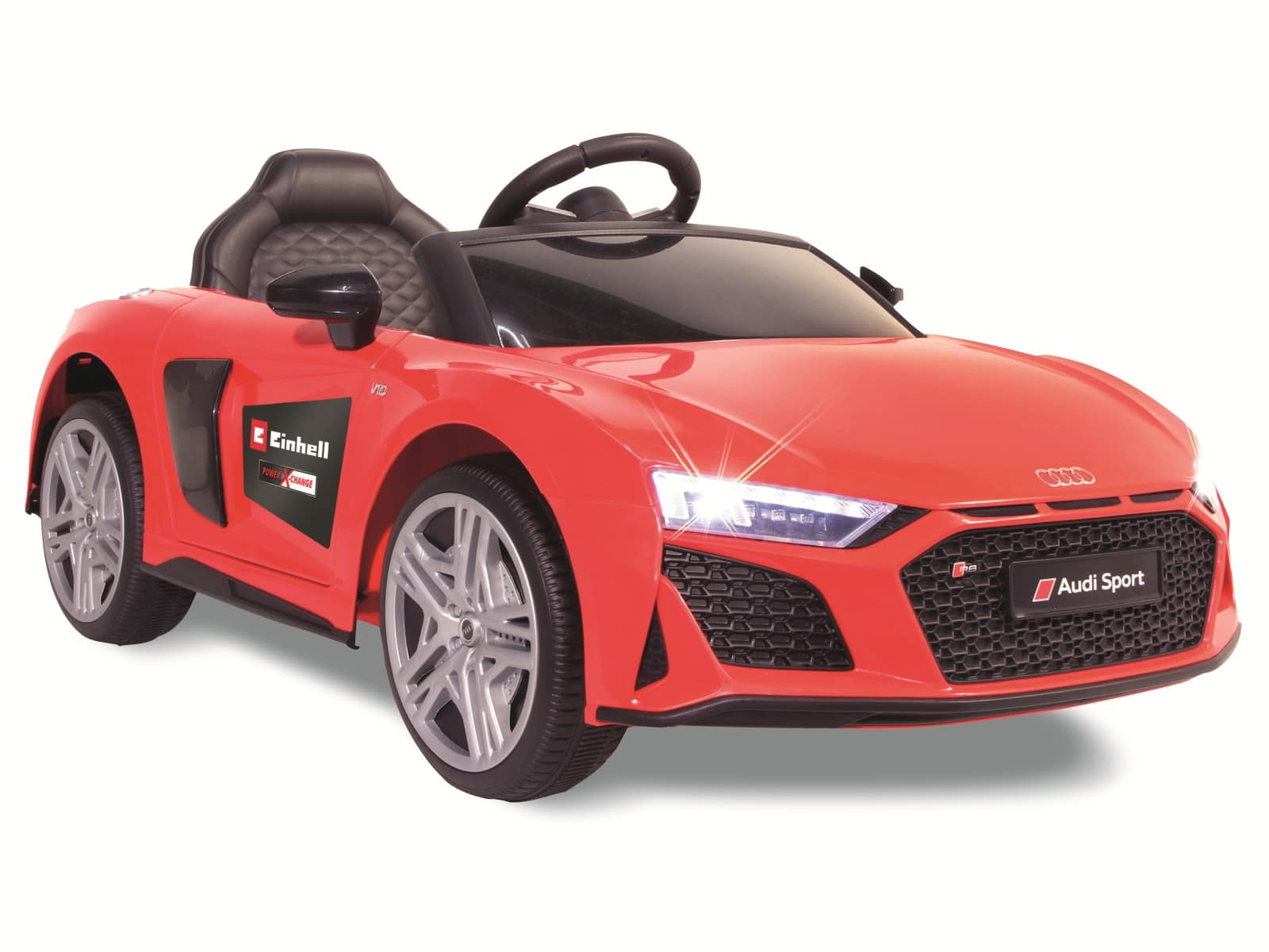 Jamara Kinder-Elektrofahrzeug Ride-on Audi R8 Spyder rot, 18 V Einhell Akku